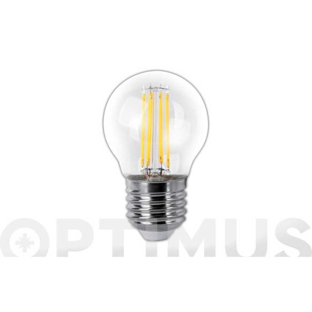 BOMBILLA LED FILAMENTO ESFERICA E27 LUZ CALIDA 400LM 4W