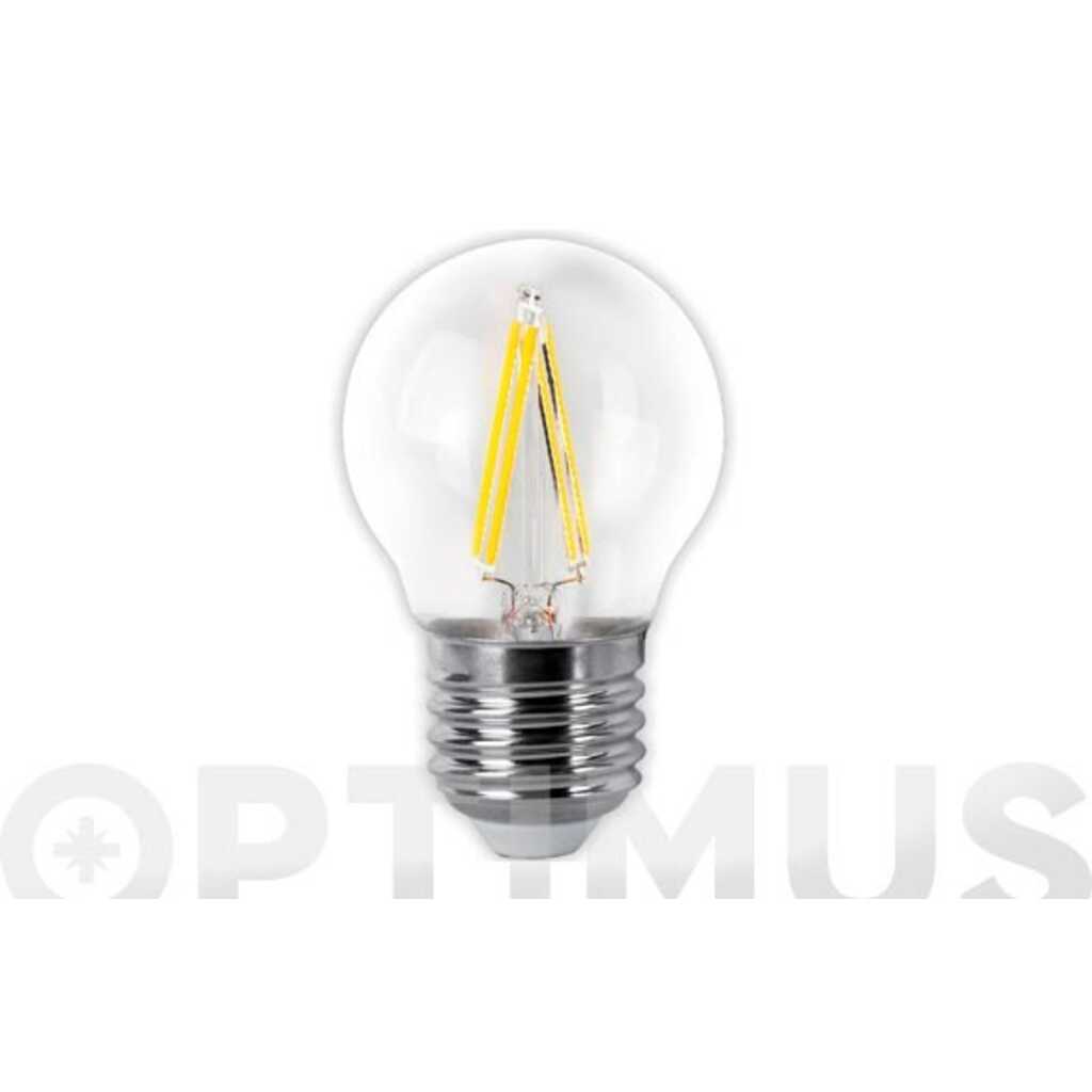 BOMBILLA LED FILAMENTO ESFERICA E27 LUZ FRIA 400LM 4W