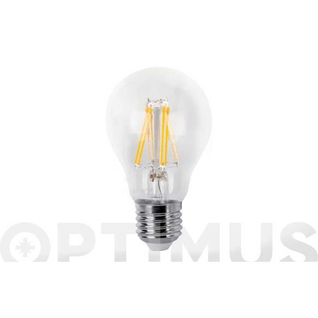BOMBILLA LED FILAMENTO ESTANDAR E27 LUZ CALIDA 600LM 6W
