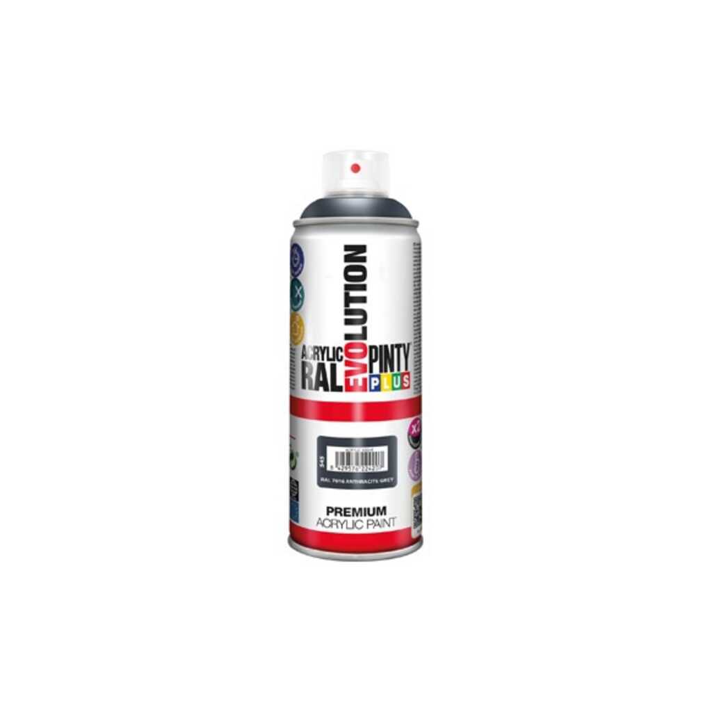 PINTURA SPRAY ACRILICA EVOLUTION BRILLO 520 CC RAL 7016 GRIS ANTRACITA