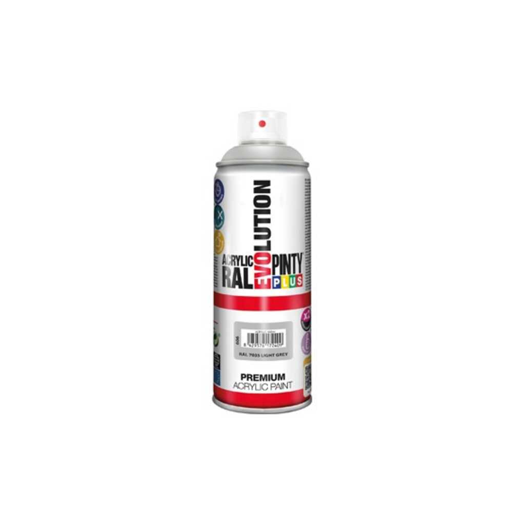 PINTURA SPRAY ACRILICA EVOLUTION BRILLO 520 CC RAL 7035 GRIS LUMINOSO