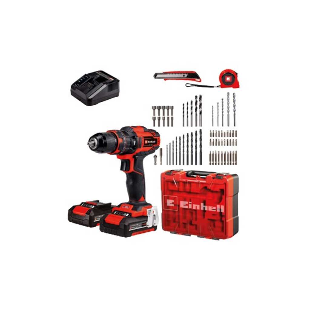 TALADRO BATERIA PERCUTOR TE-CD 18/40 LI +2 BATERIAS X 2,0 AH +64 ACCESORIOS