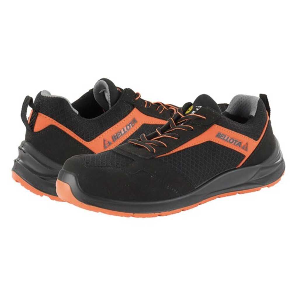 ZAPATO SEGURIDAD S1P ESD FLEX NEGRO / NARANJA TALLA 38