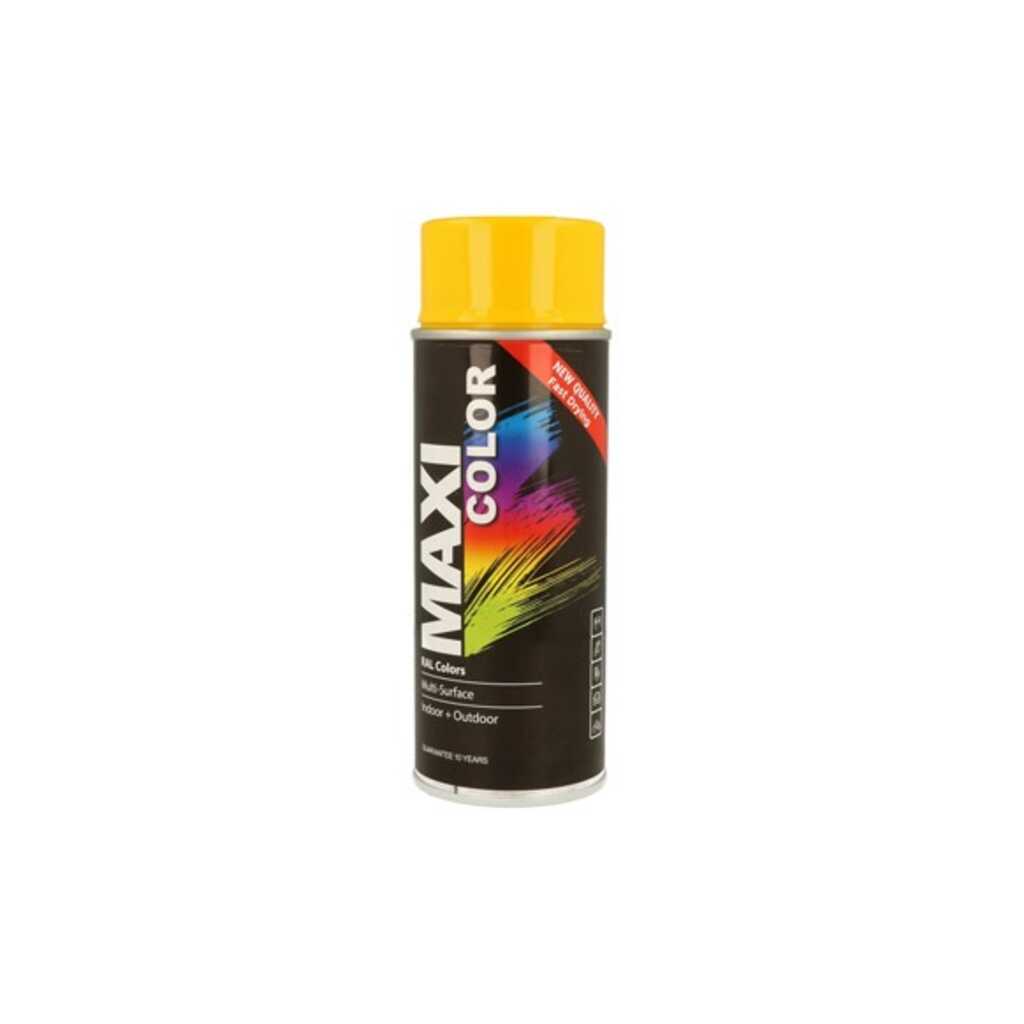 PINTURA SPRAY MAXI COLOR BRILLO 400 ML RAL 1023 AMARILLO TRAFICO