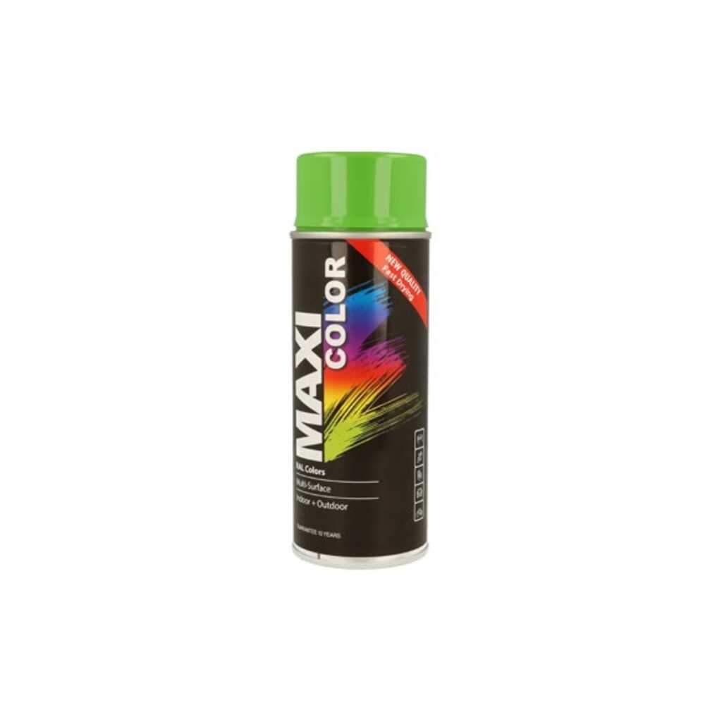 PINTURA SPRAY MAXI COLOR BRILLO 400 ML RAL 6018 VERDE AMARILLENTO