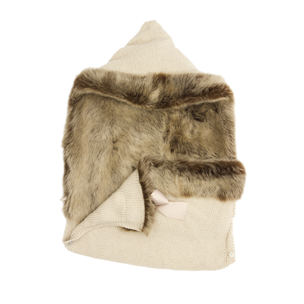 SACO INVIERNO MERINO CON PELO NATURAL VISON  UNICA VISON 2