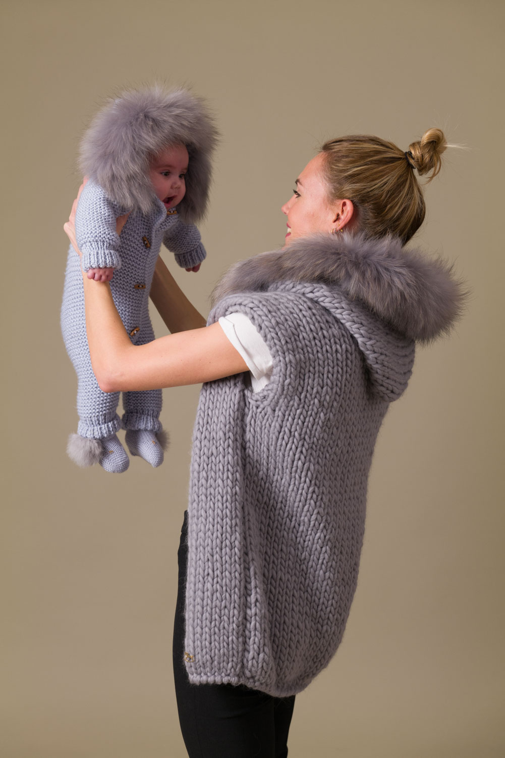 BUZO MERINO PLUS CELESTE  PELO NATURAL CELESTE 6