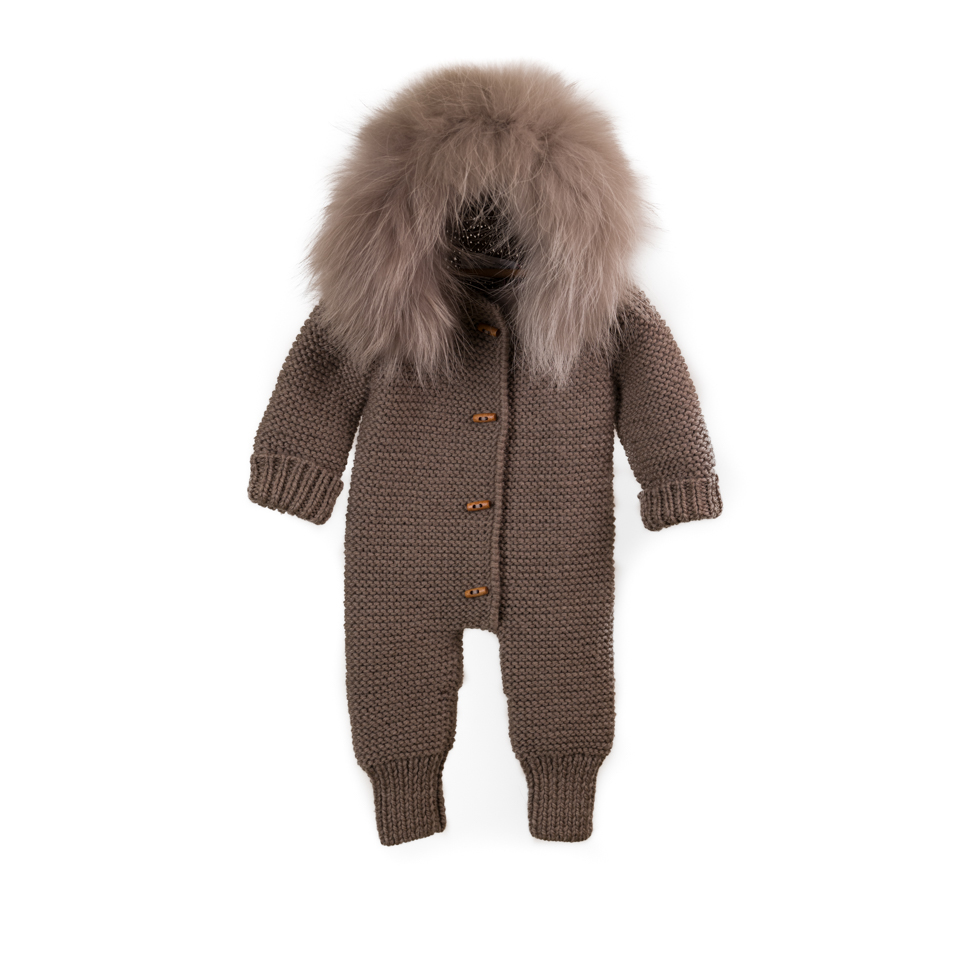 BUZO MERINO PLUS CELESTE  PELO NATURAL VISON 4