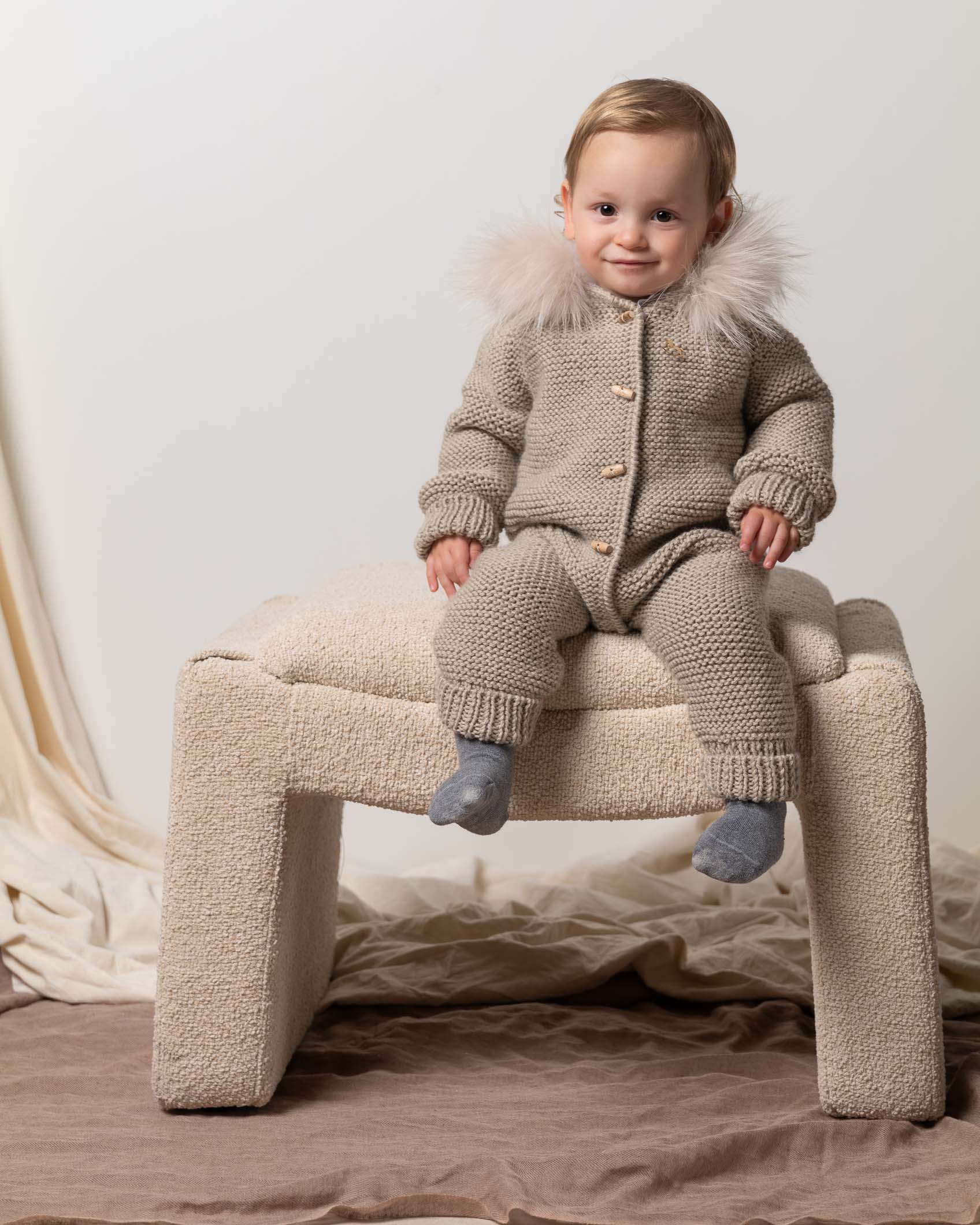 BUZO MERINO PLUS CELESTE  PELO NATURAL PIEDRA 4