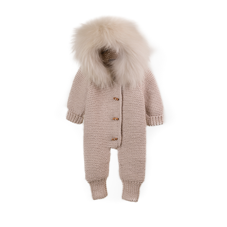 BUZO MERINO PLUS CELESTE  PELO NATURAL PIEDRA 6