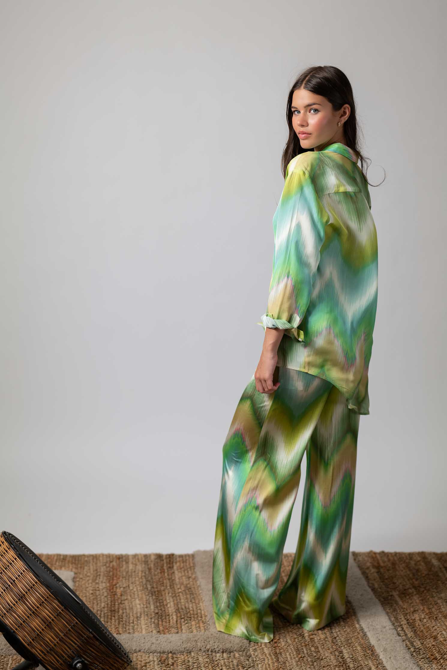 PANTALON ELEPHANT FIORE VERDE AGUA 3