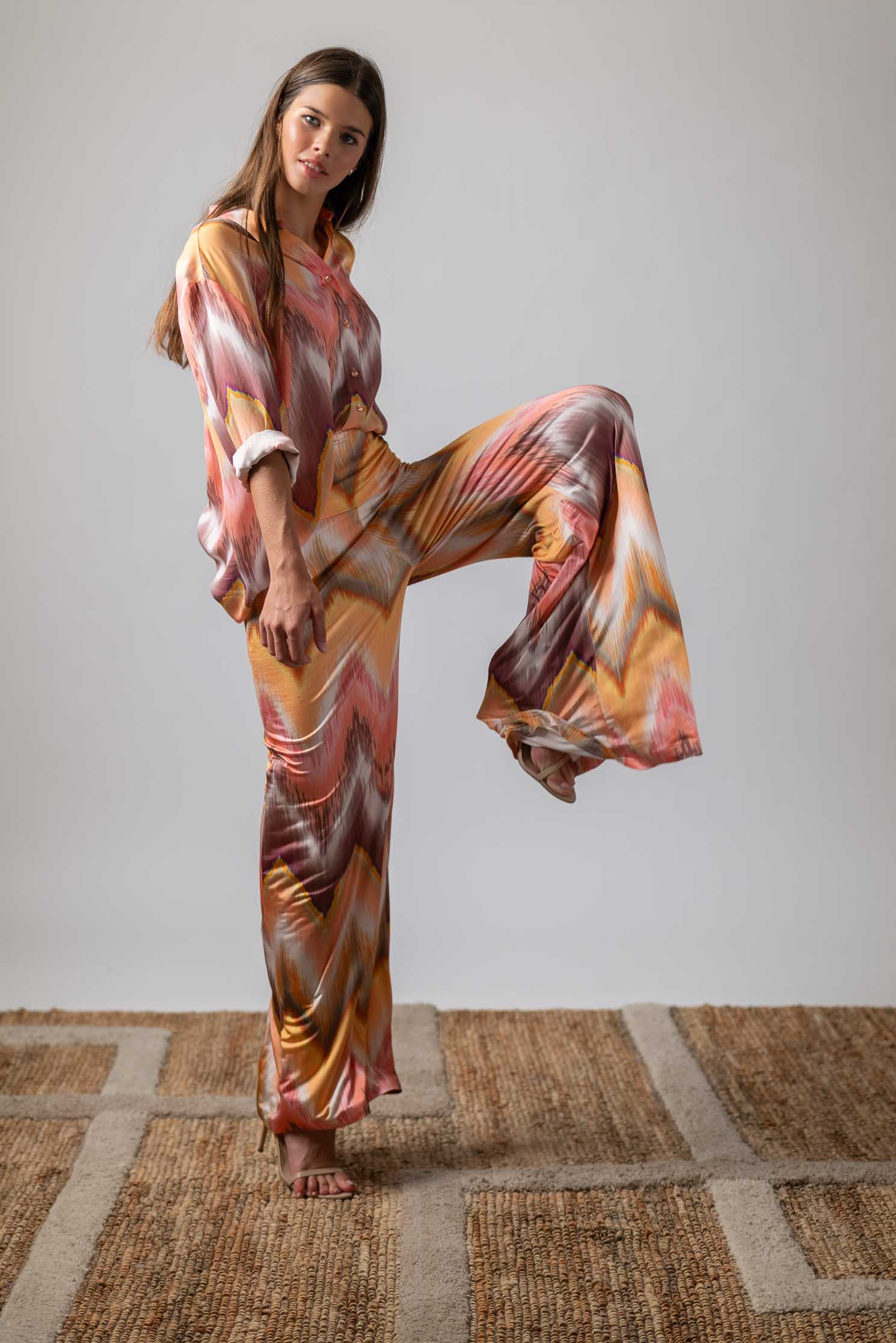 PANTALON ELEPHANT FIORE CORAL