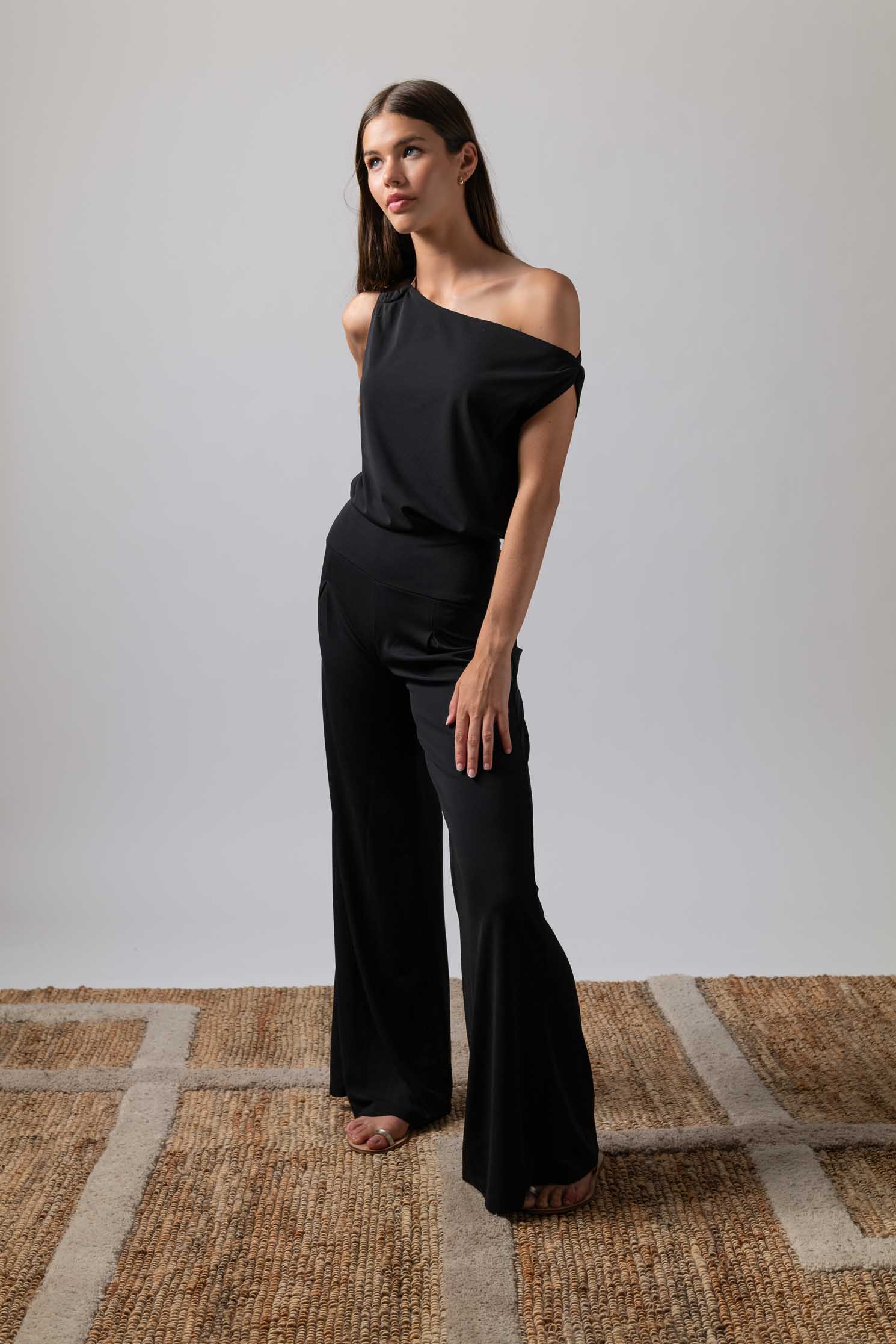 PANTALON ELEPHANT TESSUTO NEGRO