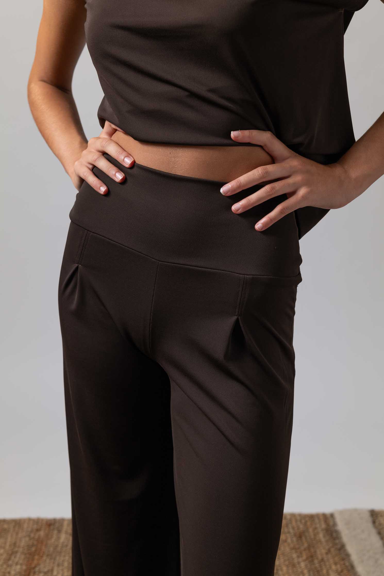 PANTALON ELEPHANT TESSUTO CHOCOLATE BROWN 4