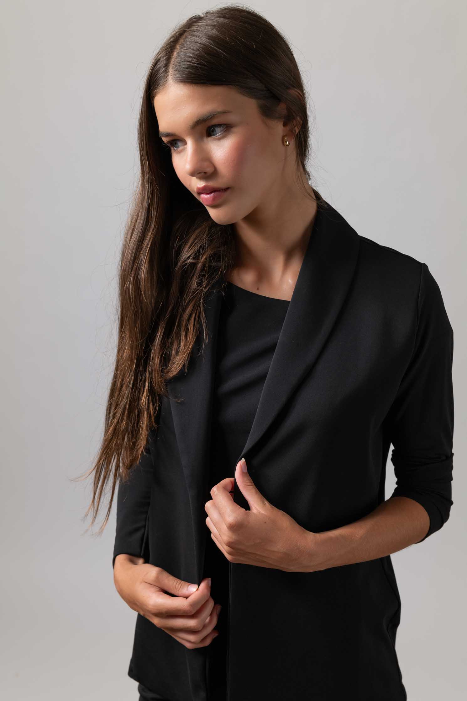 BLAZER TESSUTO NEGRO