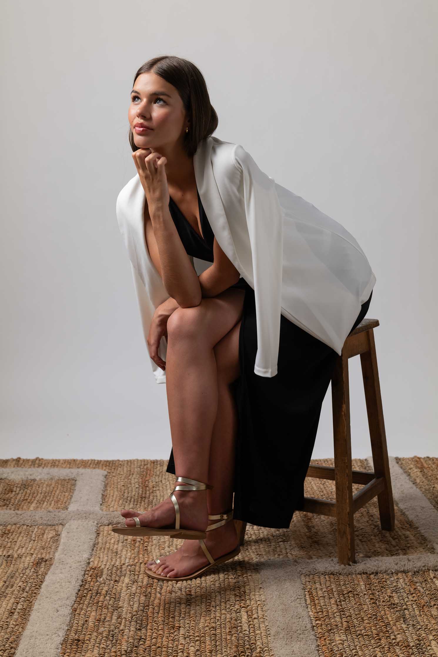BLAZER TESSUTO BLANCO