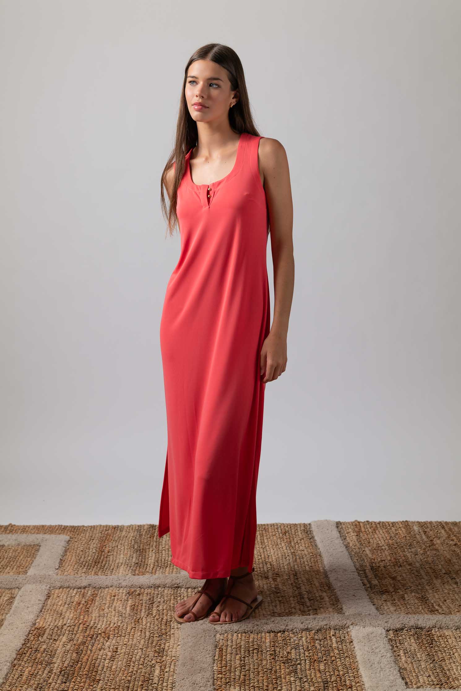 VESTIDO VANI CORAL