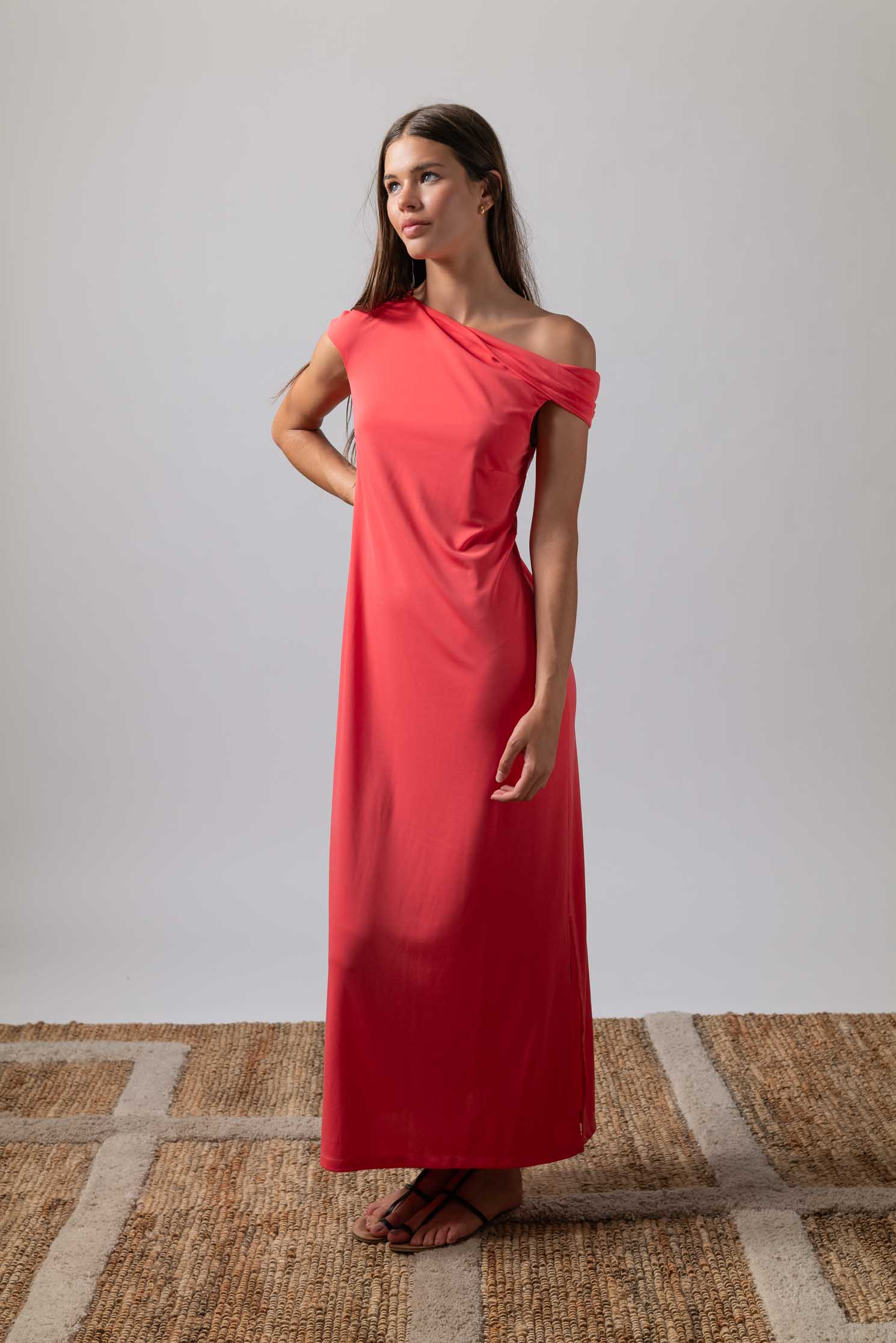 VESTIDO ZANNIER CORAL