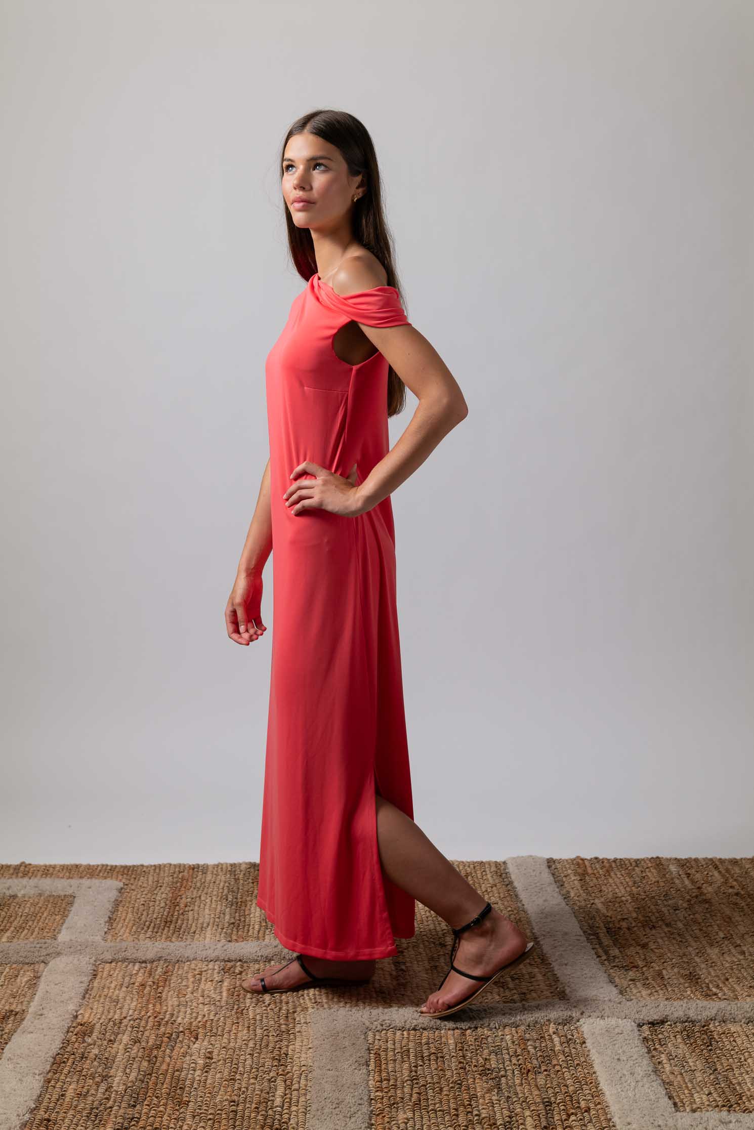 VESTIDO ZANNIER CORAL 2
