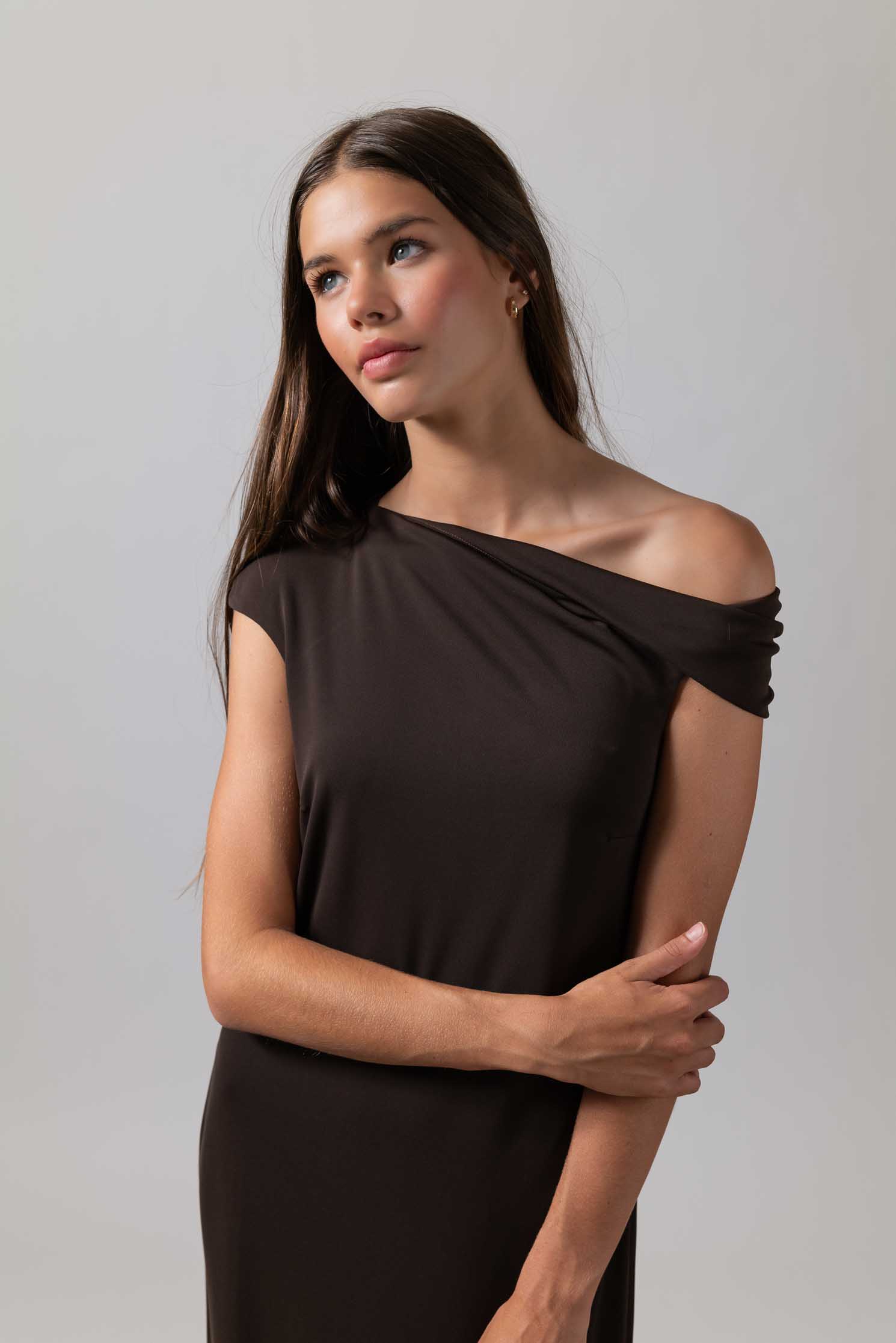 VESTIDO ZANNIER CHOCOLATE BROWN 2