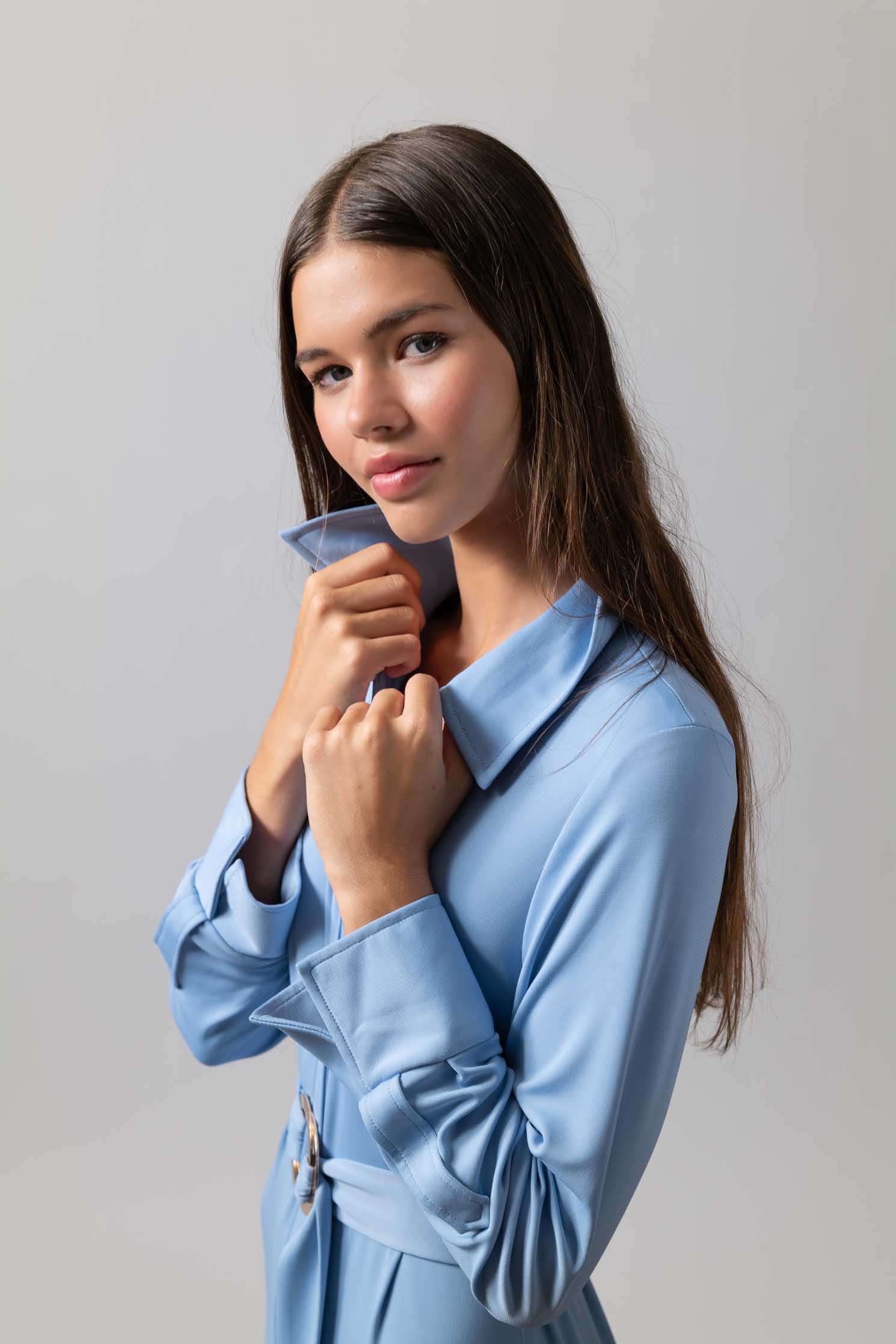 VESTIDO ABATINO AZUL AÑIL 2
