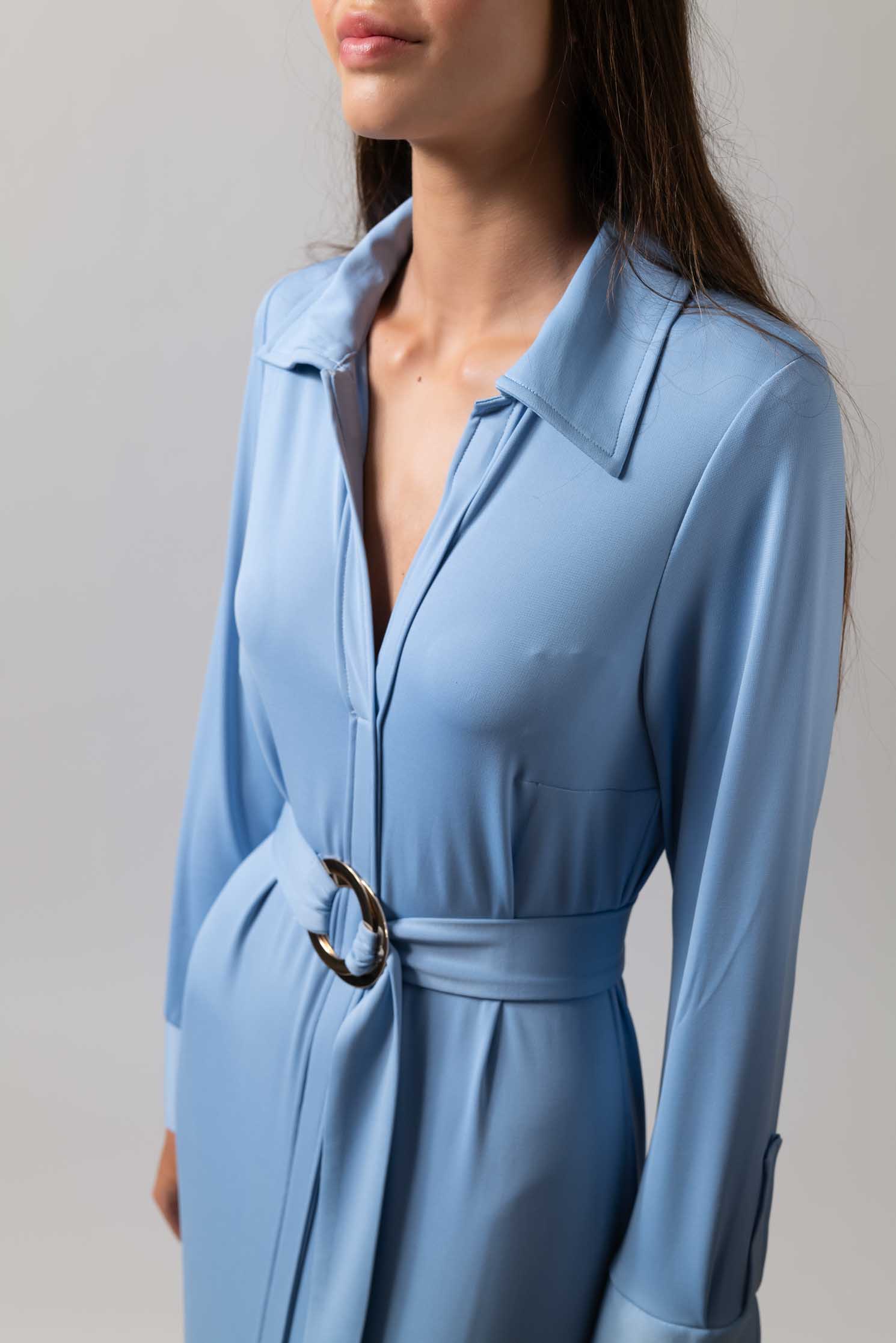VESTIDO ABATINO AZUL AÑIL 4