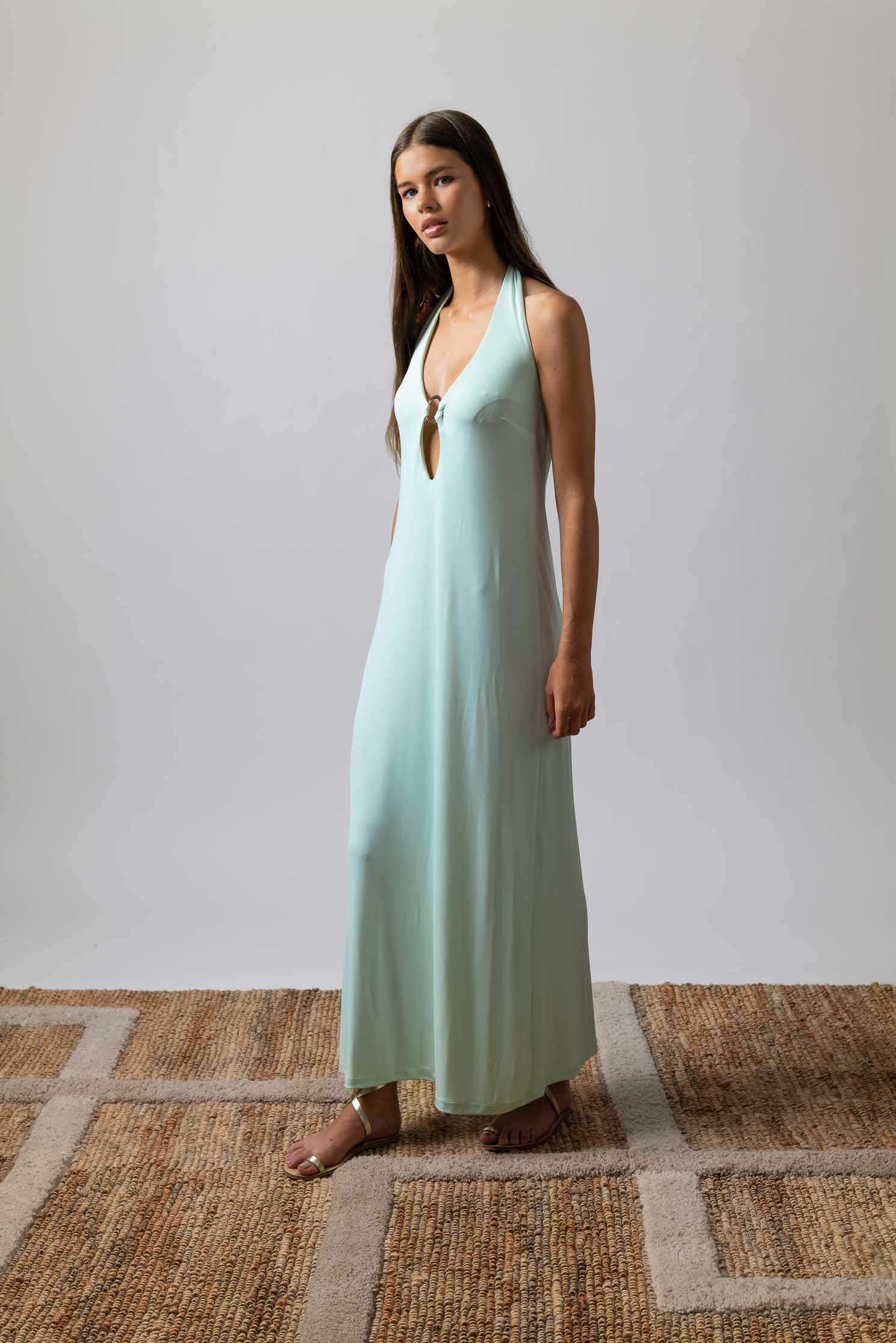 VESTIDO FIORE VERDE AGUA 2
