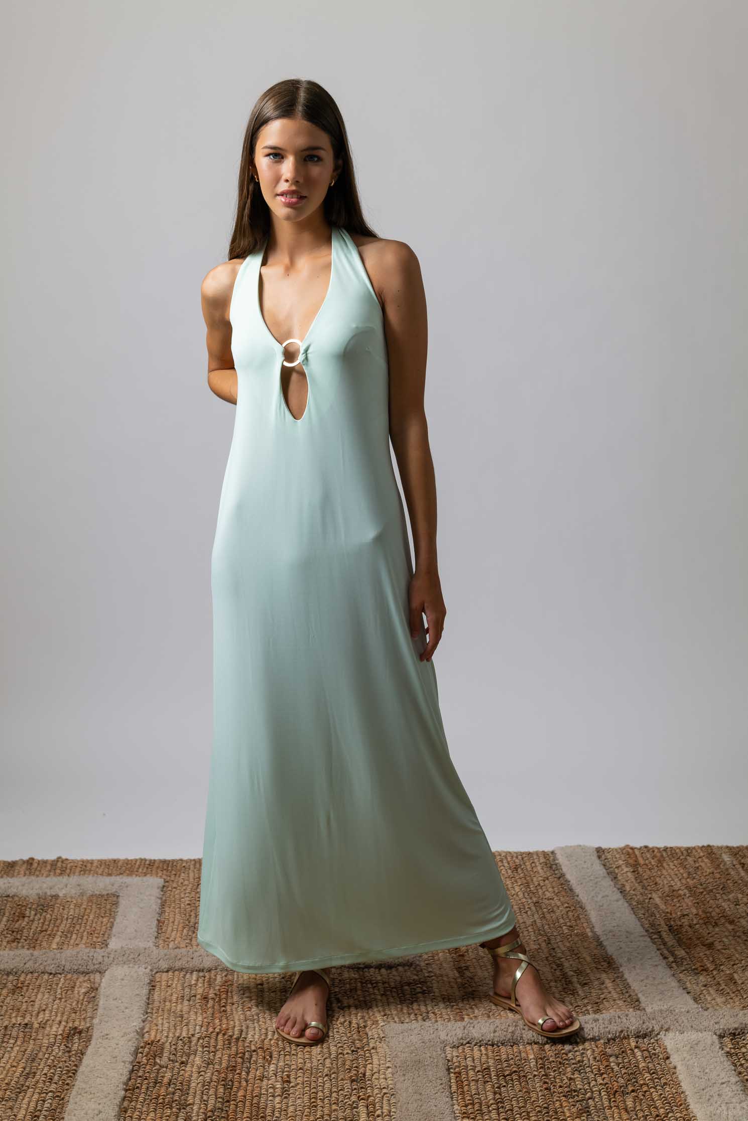VESTIDO FIORE VERDE AGUA 4