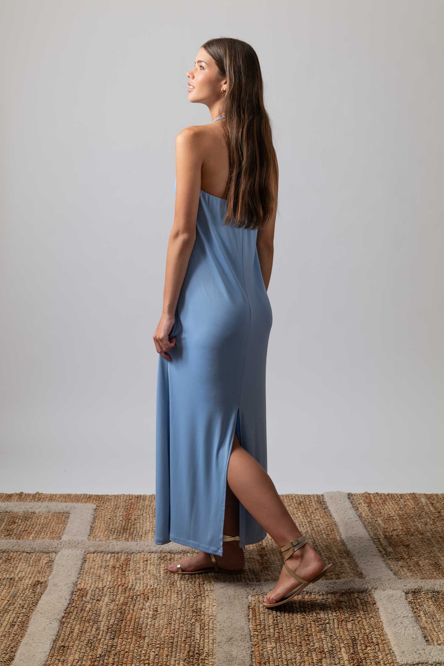 VESTIDO FIORE AZUL AÑIL 2
