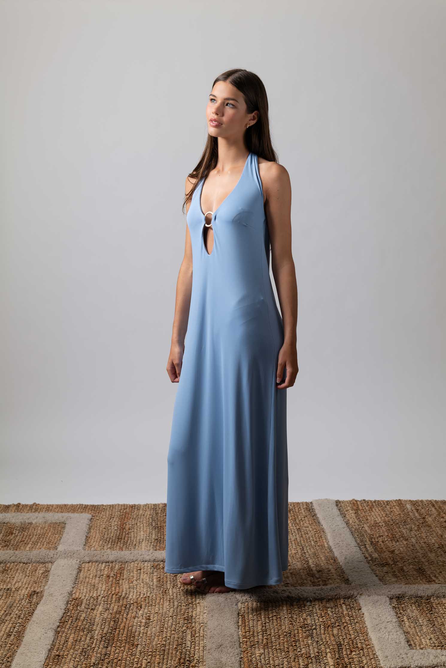 VESTIDO FIORE AZUL AÑIL 6
