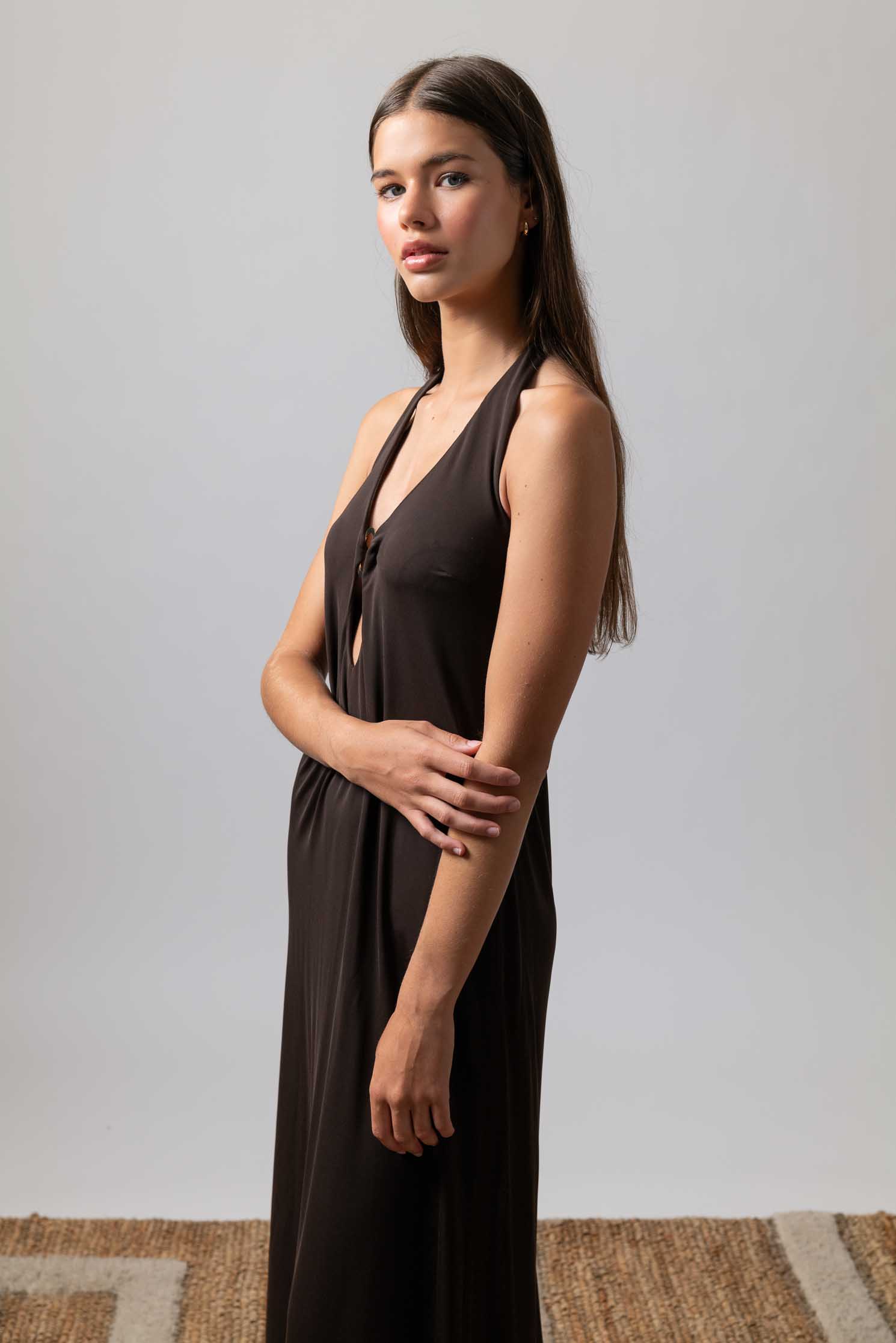 VESTIDO FIORE CHOCOLATE BROWN 4