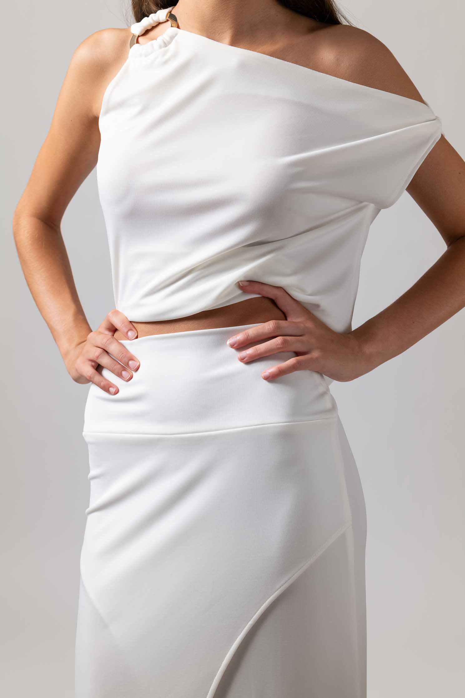 FALDA TULIPAN TESSUTO BLANCO 2