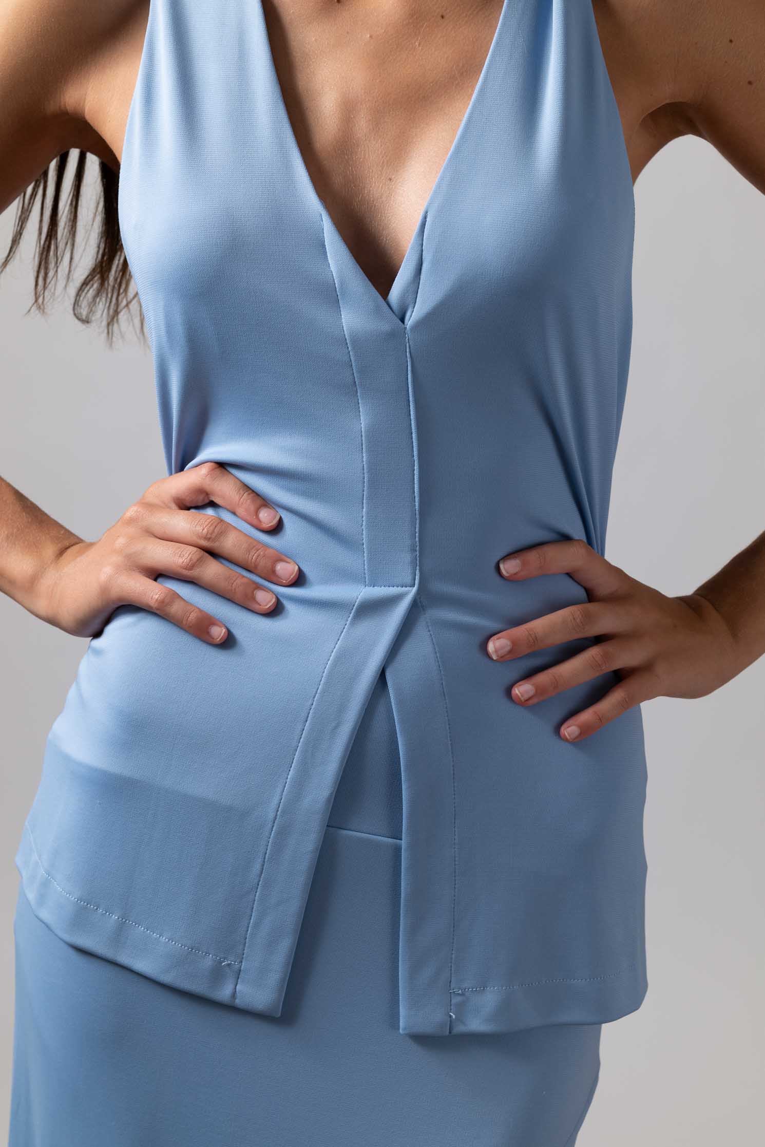 FALDA TULIPAN TESSUTO AZUL AÑIL 2