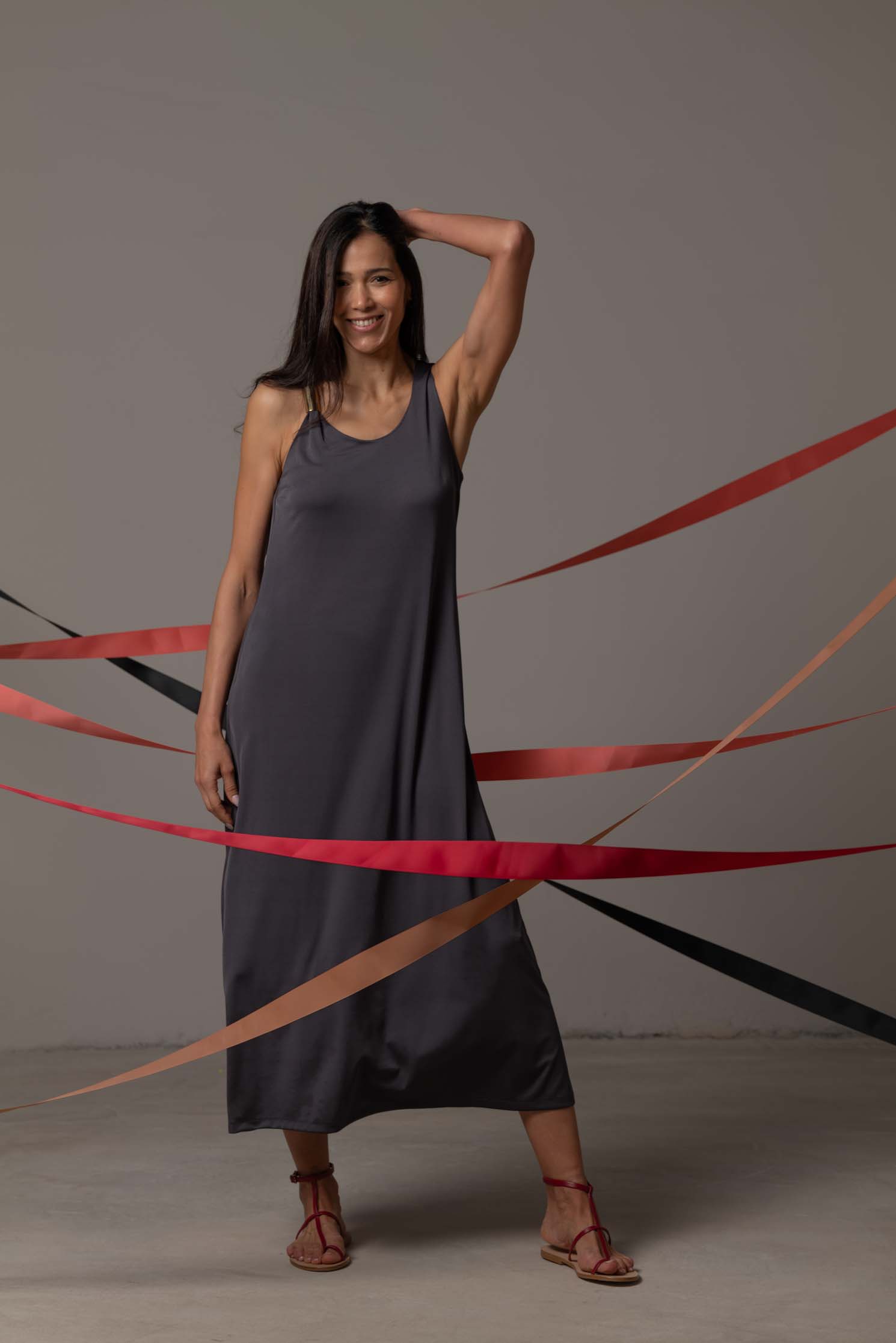 VESTIDO SOLENE DARK GREY