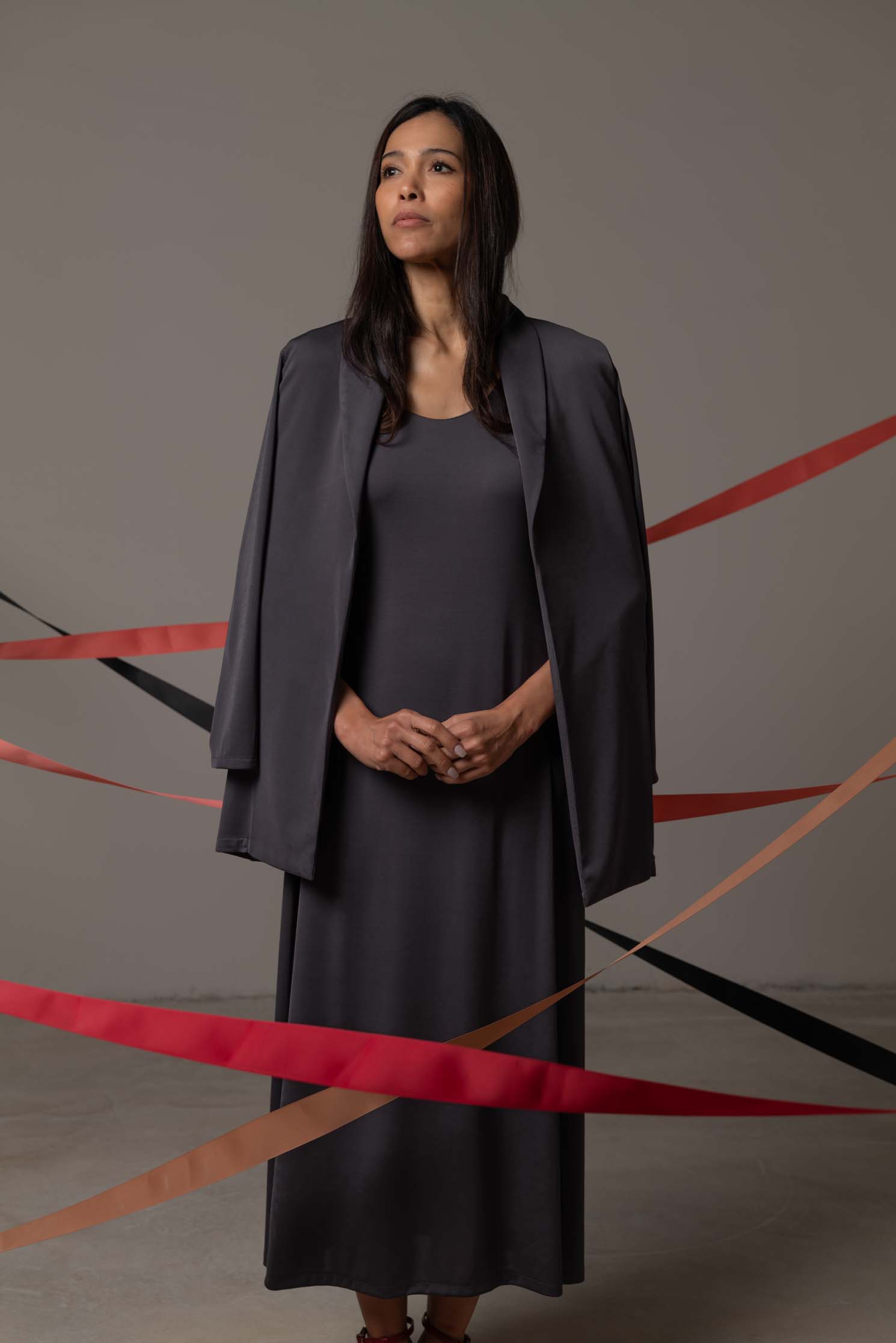 VESTIDO SOLENE DARK GREY 6
