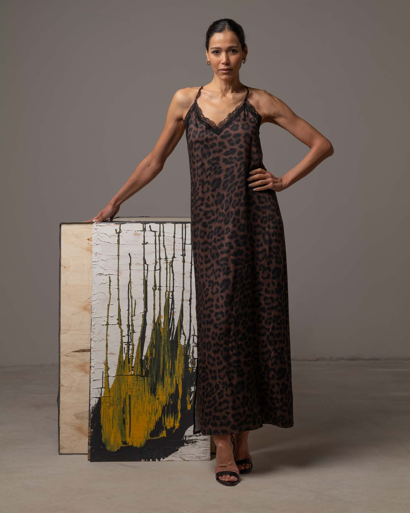 VESTIDO LENCERO NAVY MOCCA