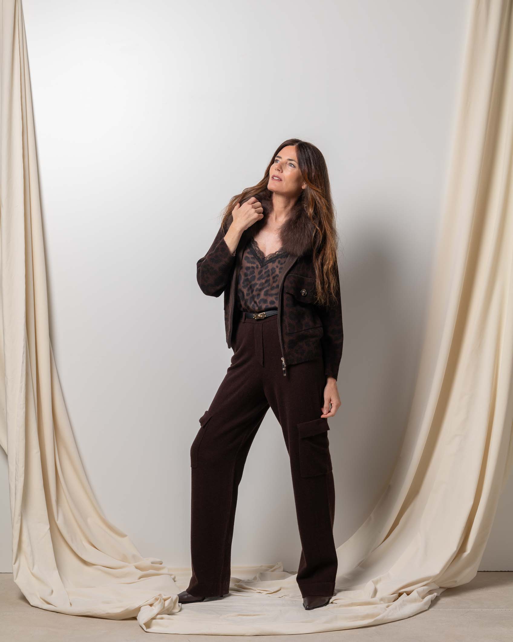 BOMBER CASHMERE CHOCOLATE BROWN 3