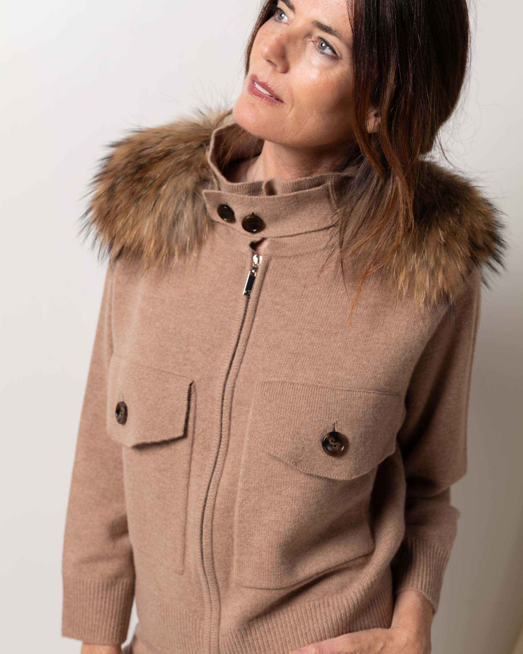 BOMBER CASHMERE ROCK CAMEL 3