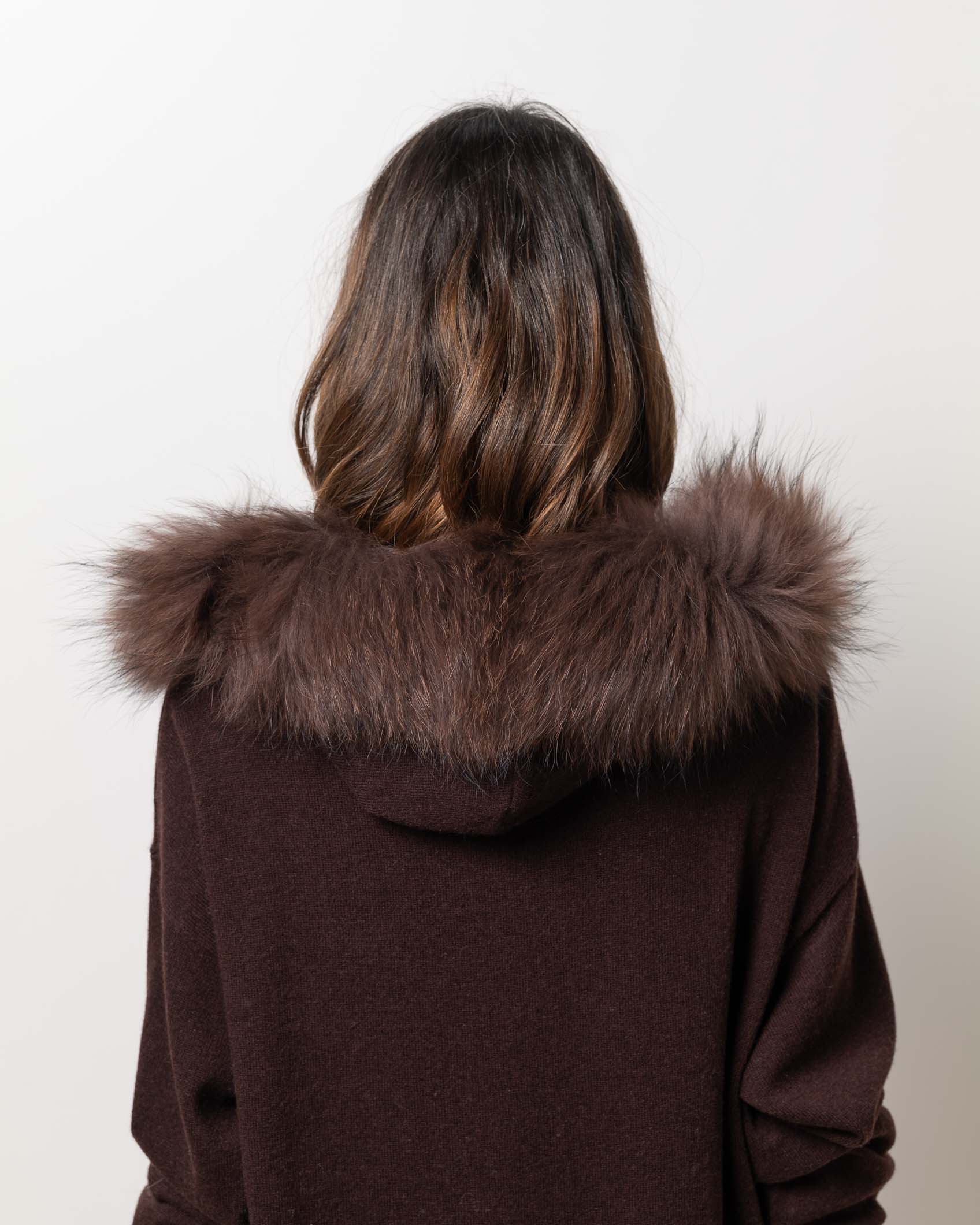 JERSEY OVER BOLSILLO CASHMERE CHOCOLATE BROWN 8