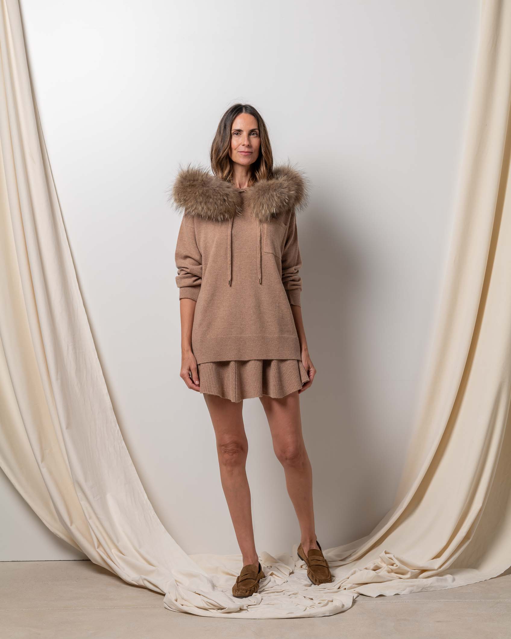 JERSEY OVER BOLSILLO CASHMERE ROCK CAMEL 2