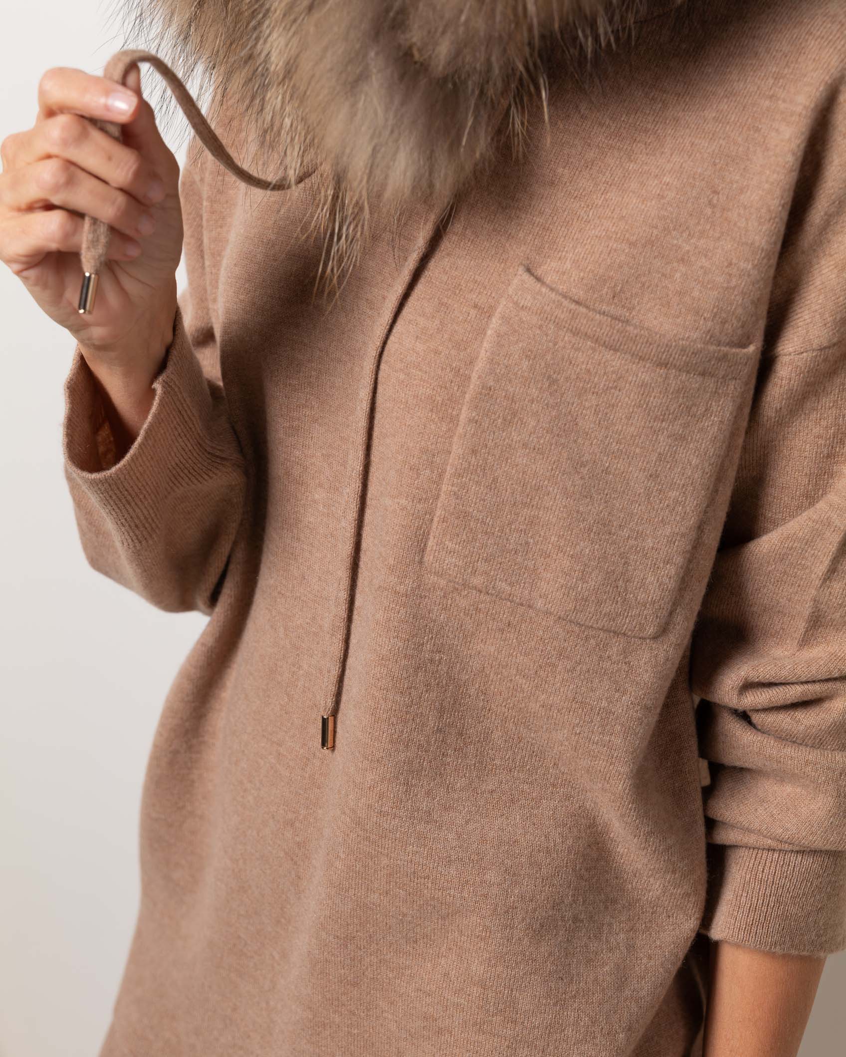 JERSEY OVER BOLSILLO CASHMERE ROCK CAMEL 6