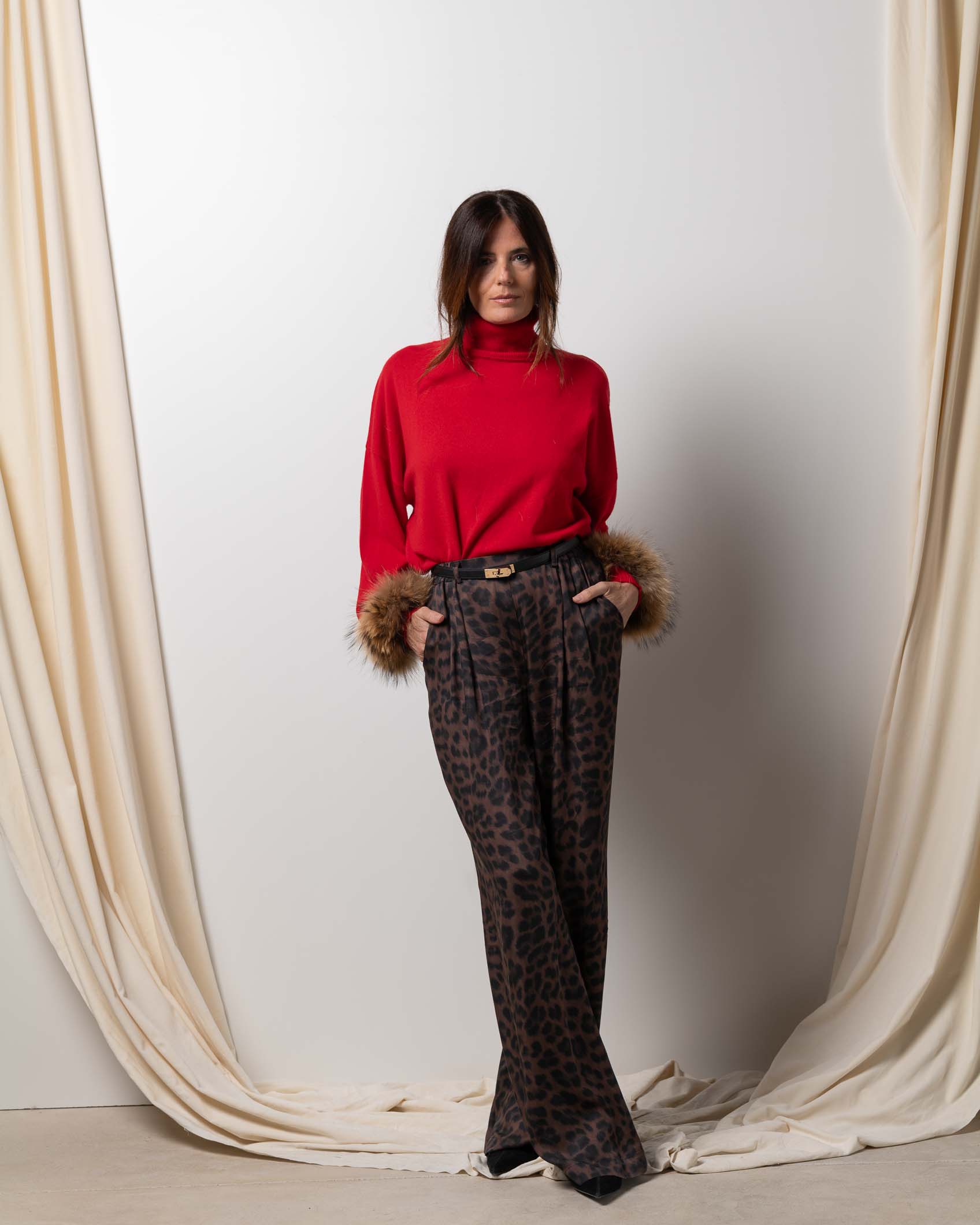 MAX JERSEY PUÑOS CASHMERE ROJO