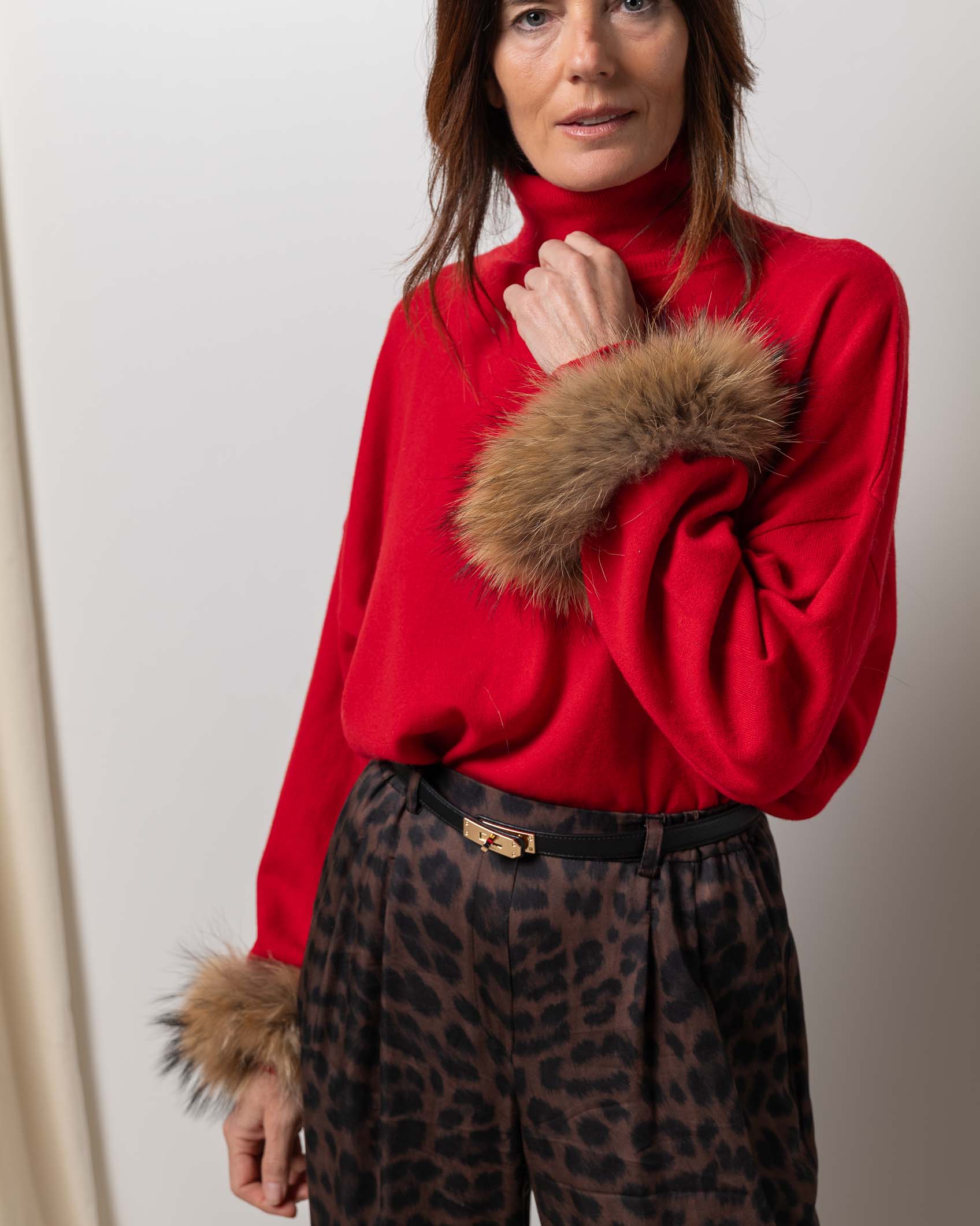 MAX JERSEY PUÑOS CASHMERE ROJO 2