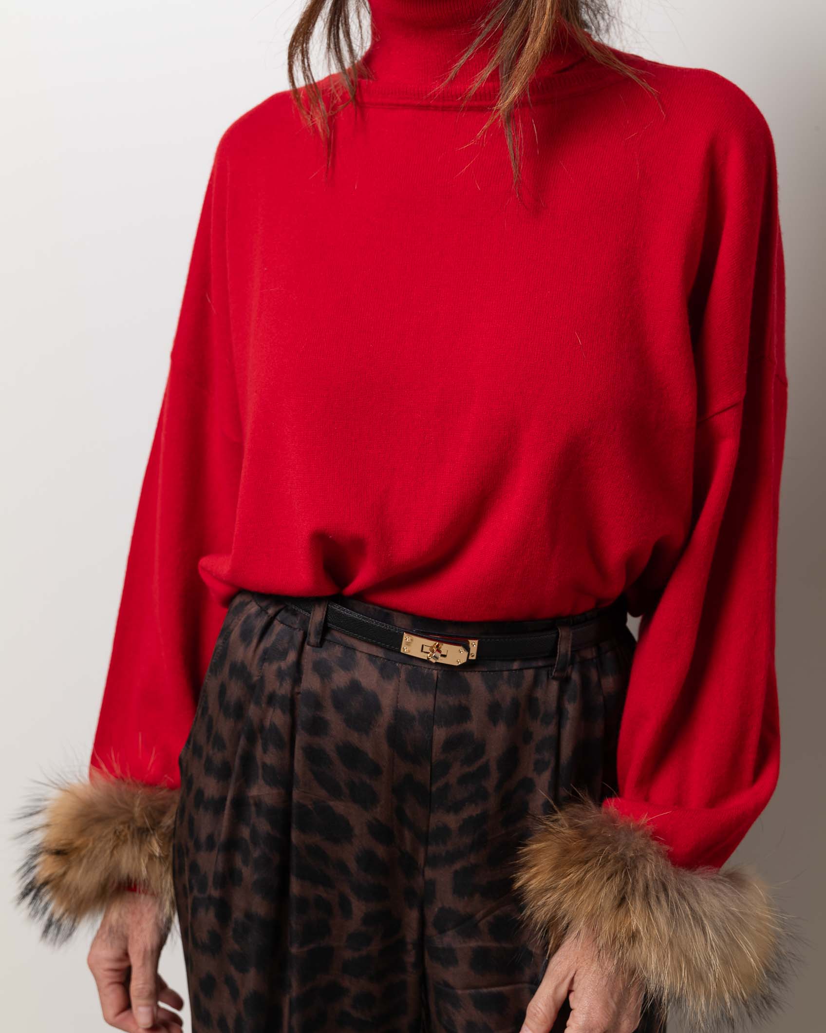 MAX JERSEY PUÑOS CASHMERE ROJO 3