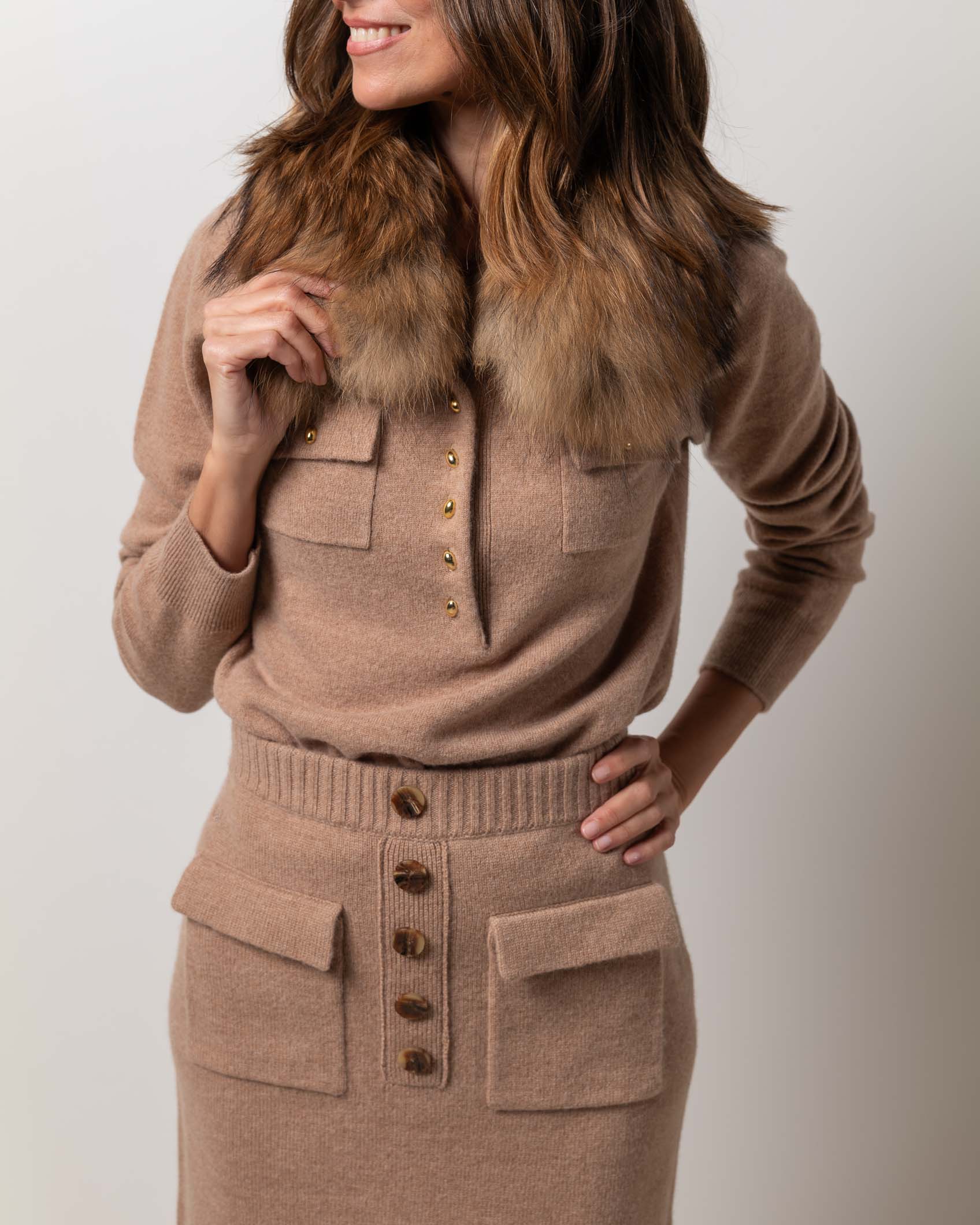 POLO JERSEY CASHMERE ROCK CAMEL 2