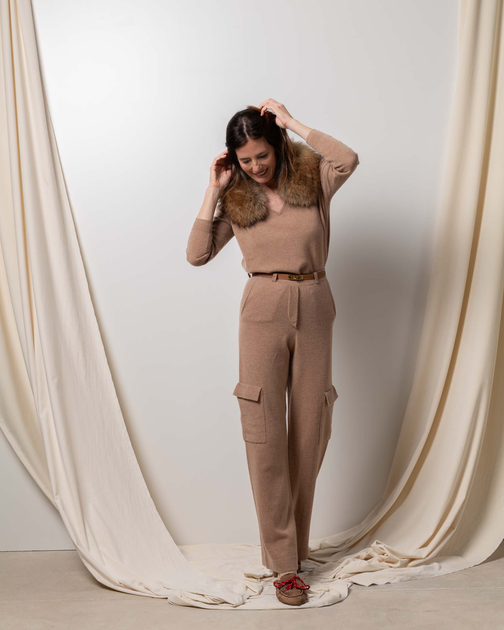 CARGO PANTS CASHMERE ROCK CAMEL 5