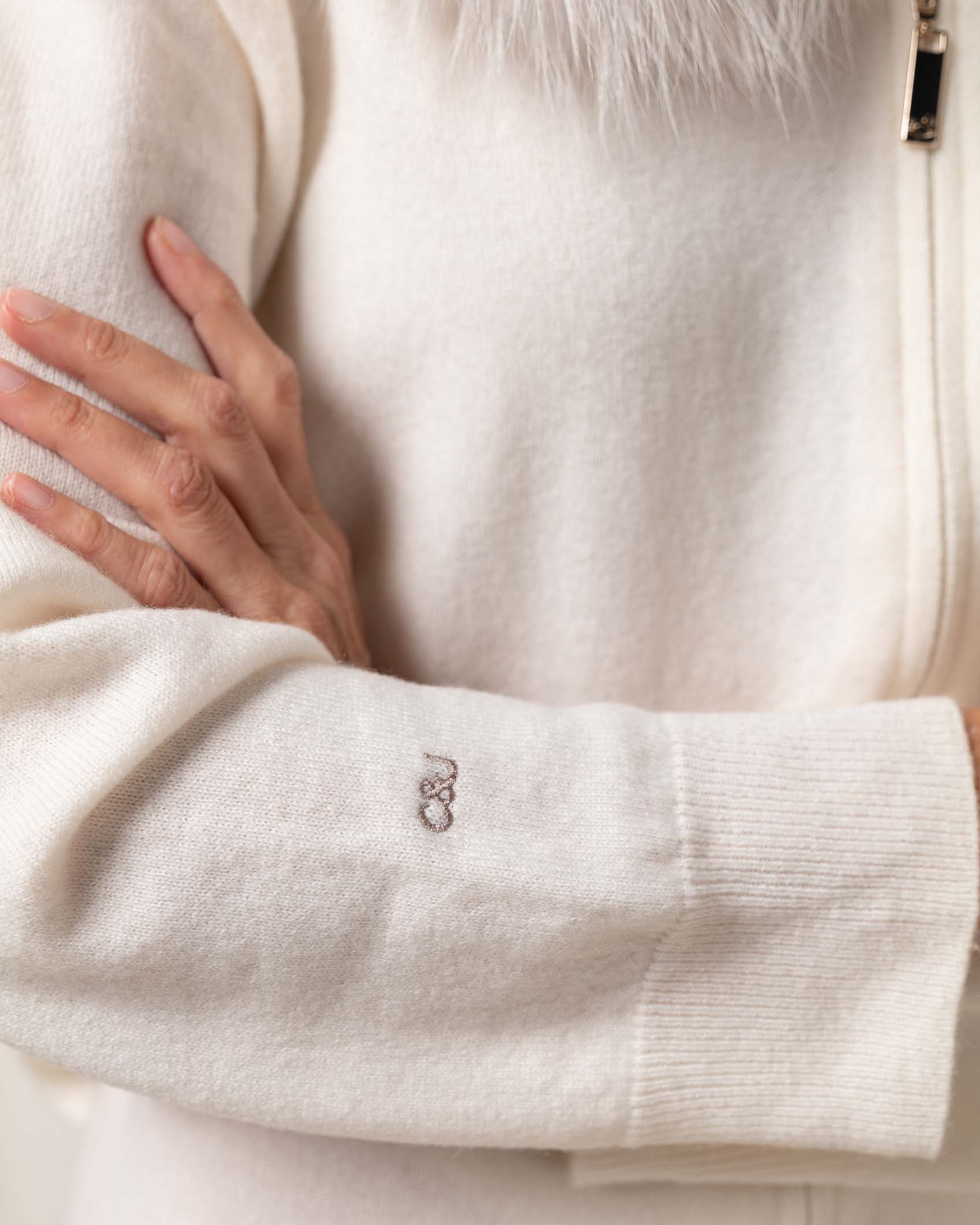 CARDIGAN ZIPPER CASHMERE BEIG 10