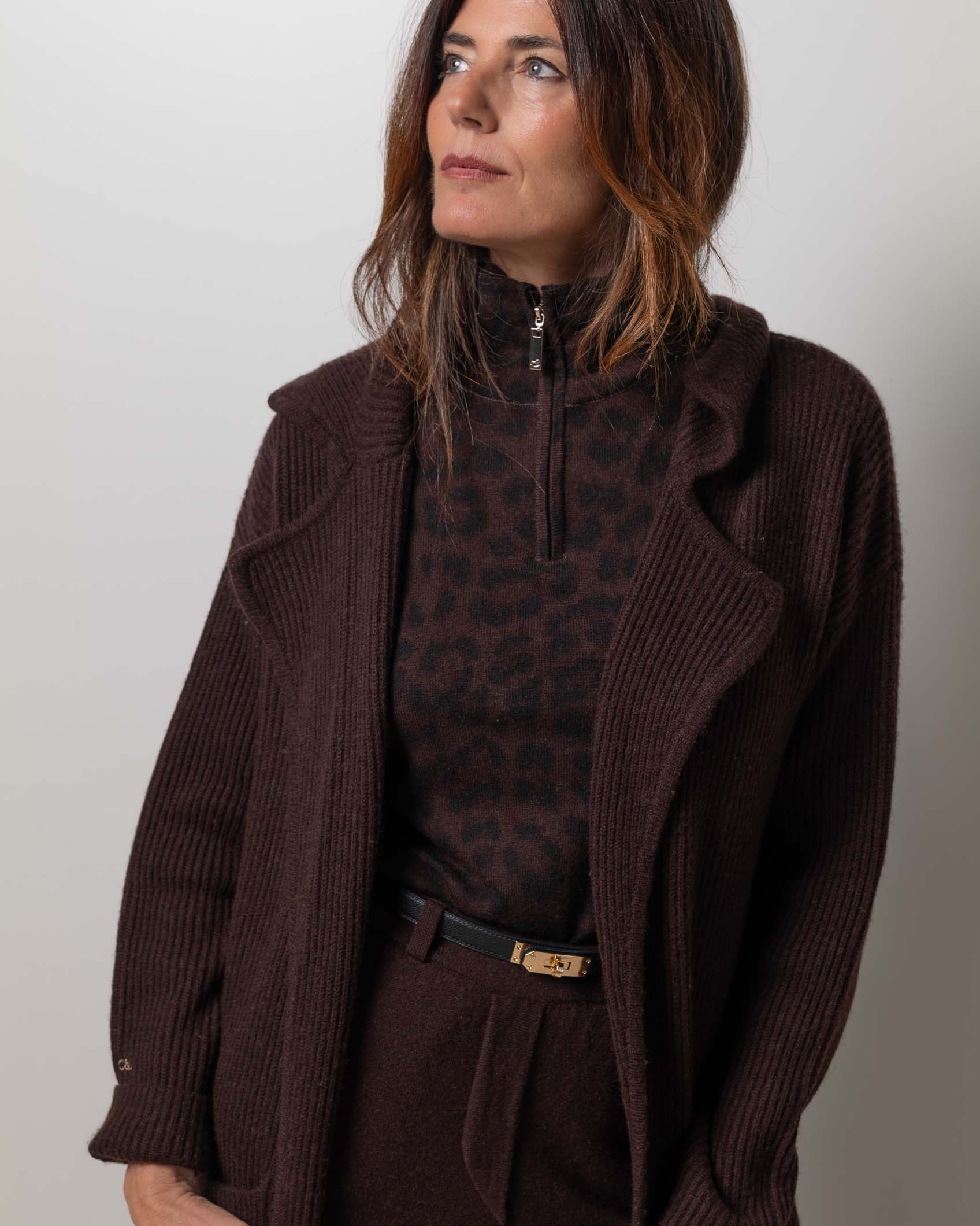 MAX COAT CASHMERE CHOCOLATE BROWN 3