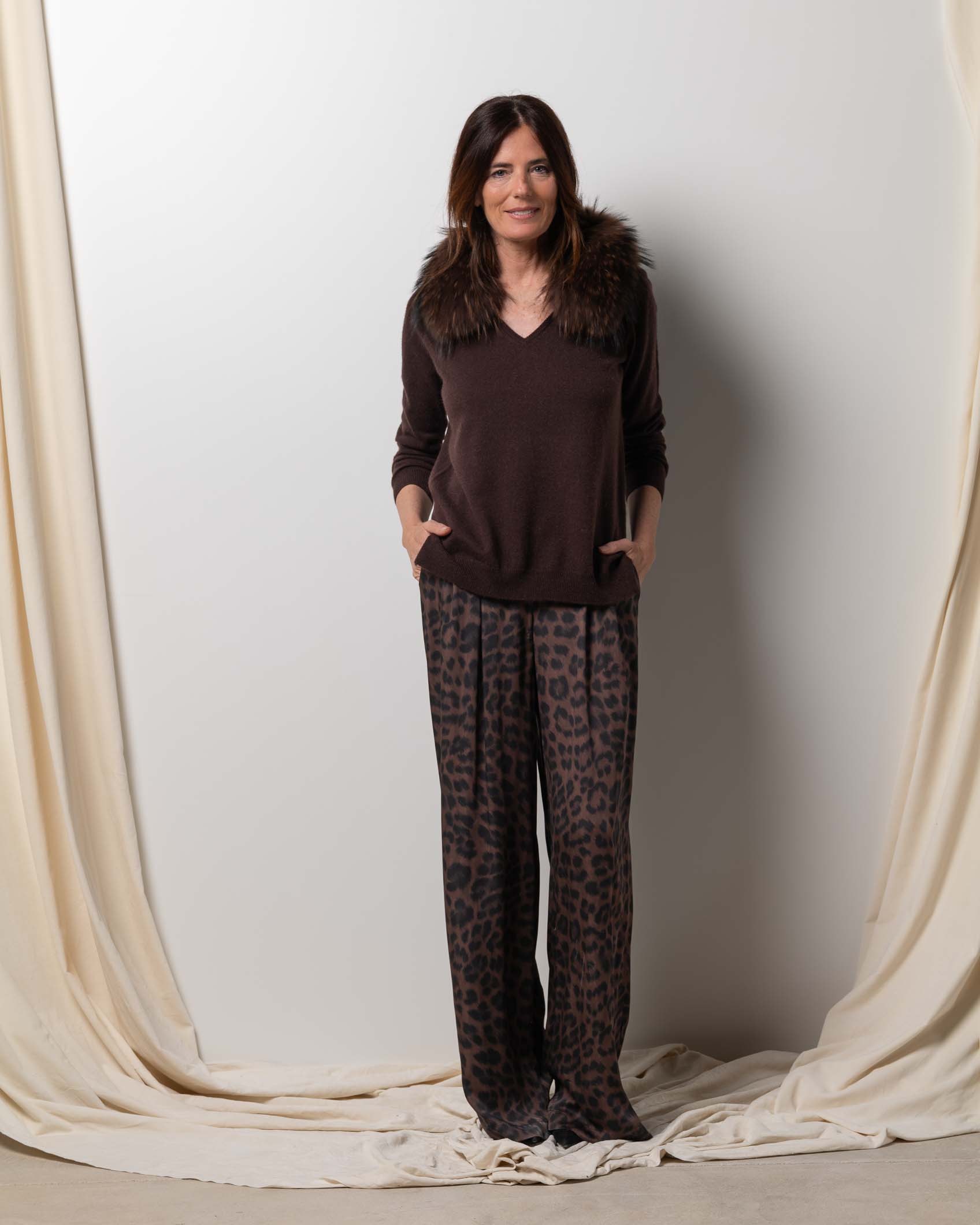 JERSEY PICO CASHMERE CHOCOLATE BROWN 2