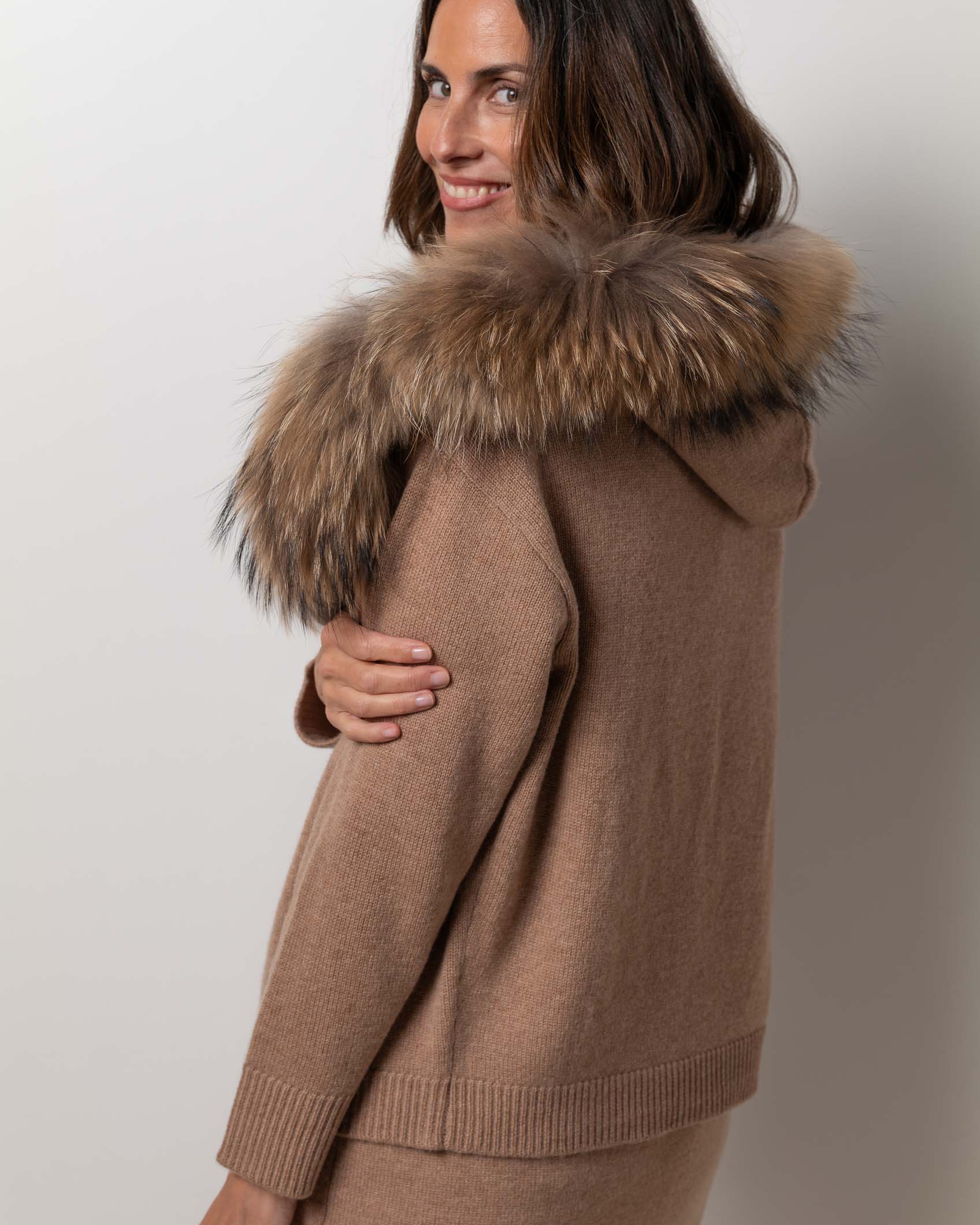 BOLERO CAPUCHA CASHMERE ROCK CAMEL 4